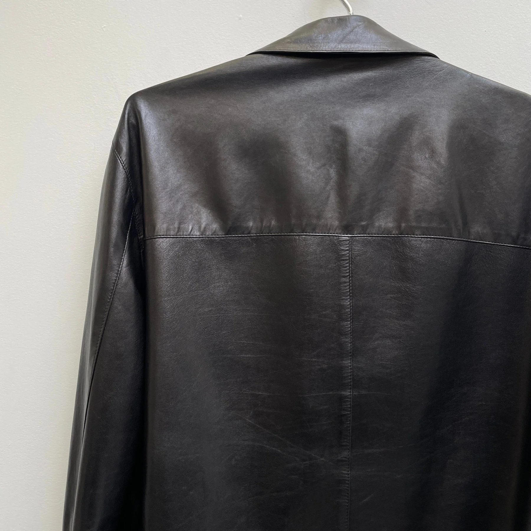 00s Prada Biker Leather Jacket - Image 8