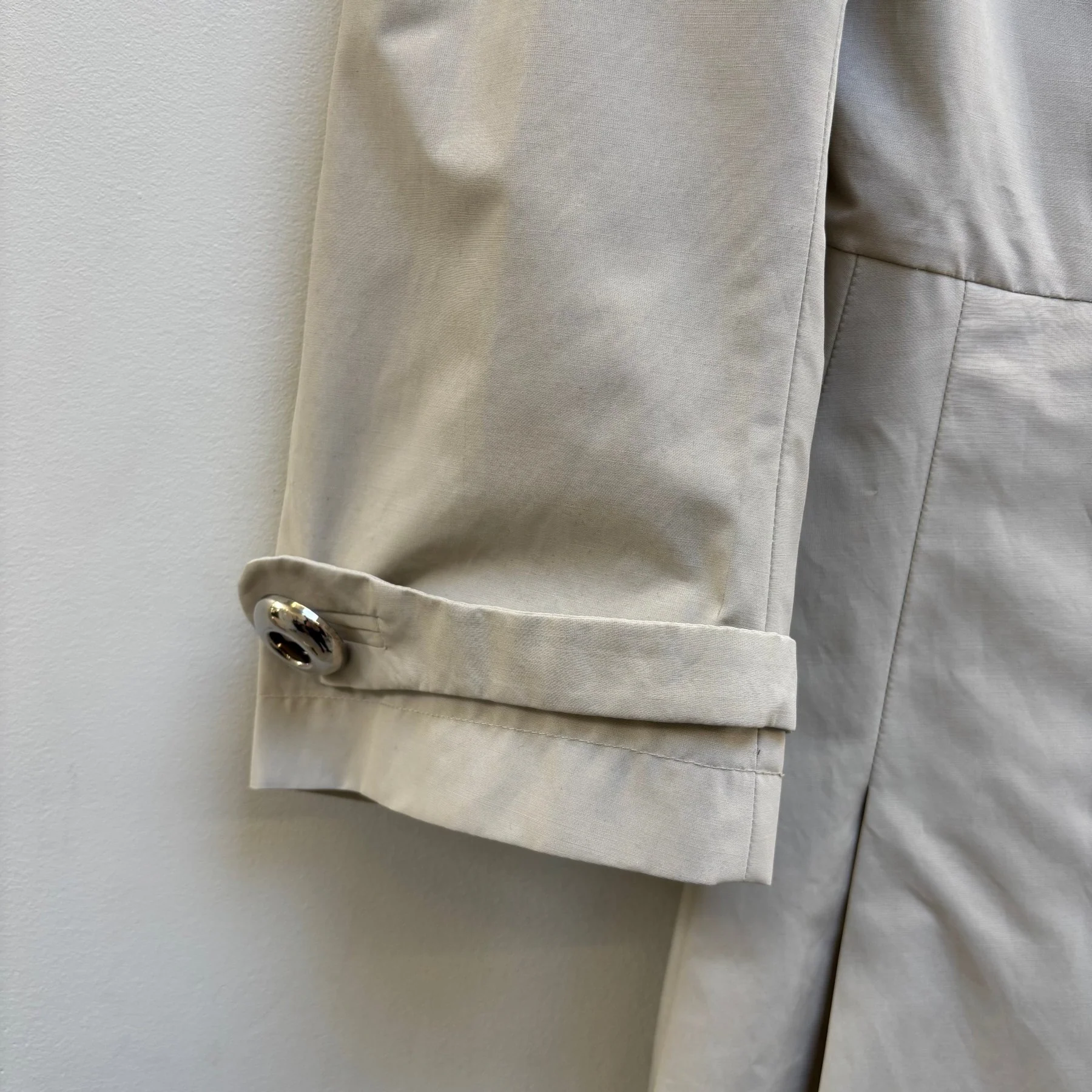 00s Prada Pleated French Trench Coat - Image 4
