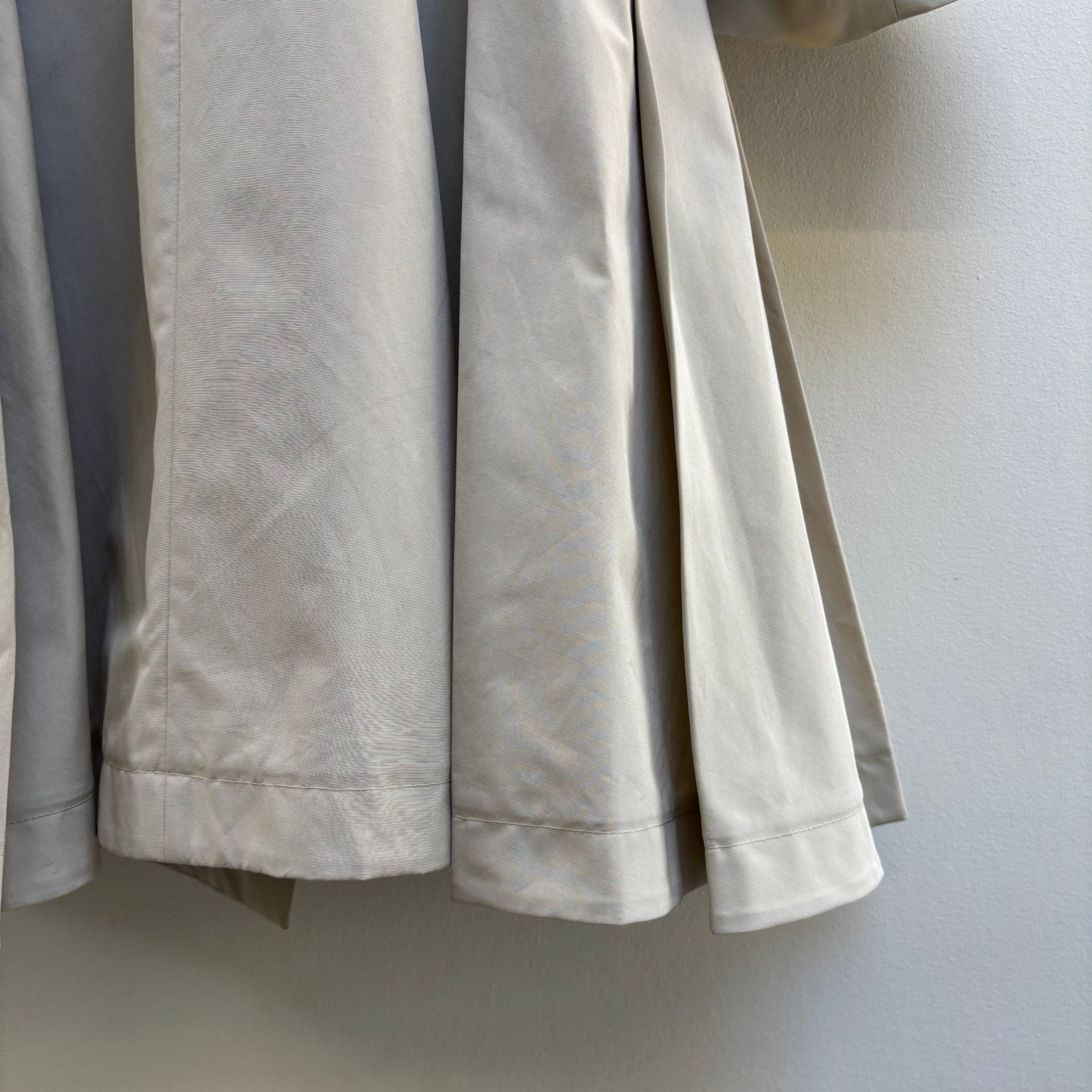 00s Prada Pleated French Trench Coat - Image 7