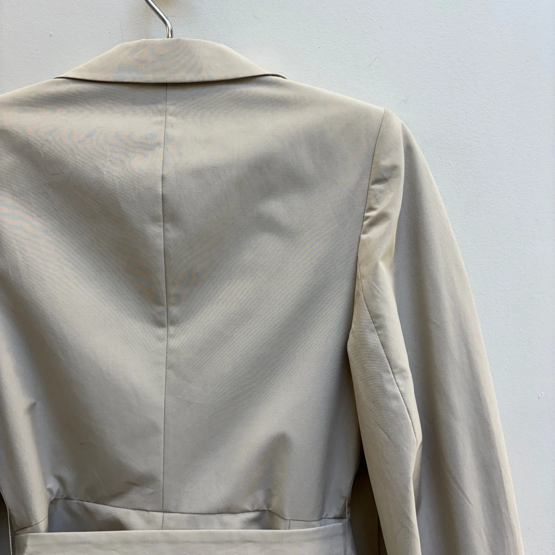 00s Prada Pleated French Trench Coat - Image 8
