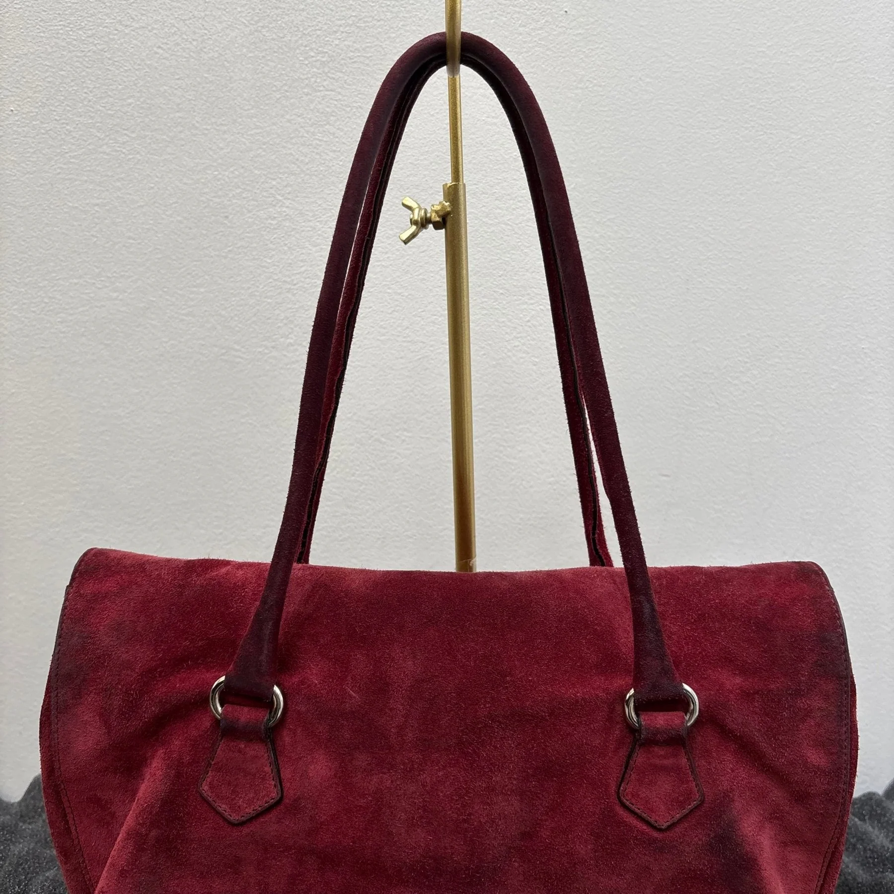 00s Prada Suede Camoscio Shoulder Bag - Image 6