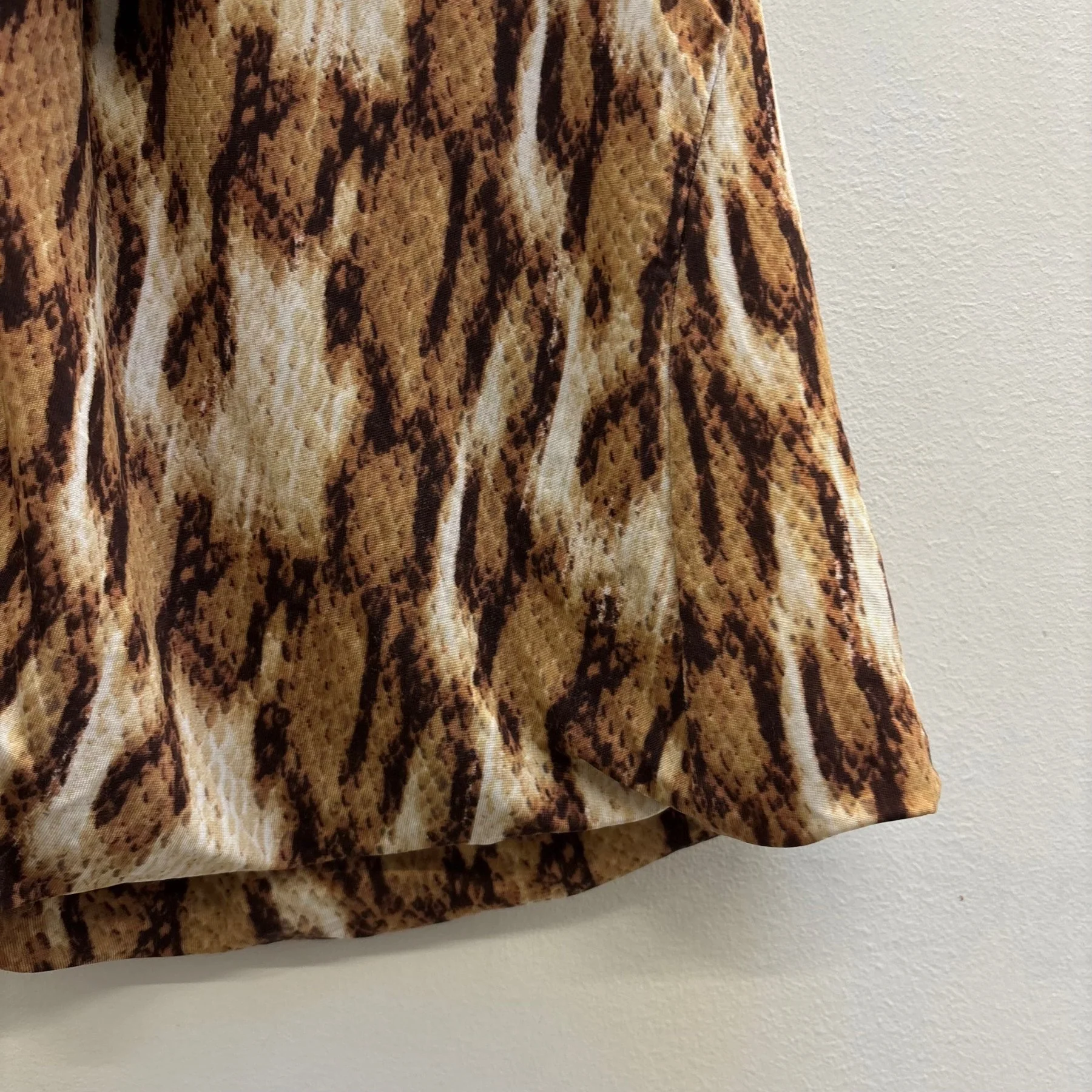 00s Roberto Cavalli Asymmetrical Animal Print Mini Dress - Image 13