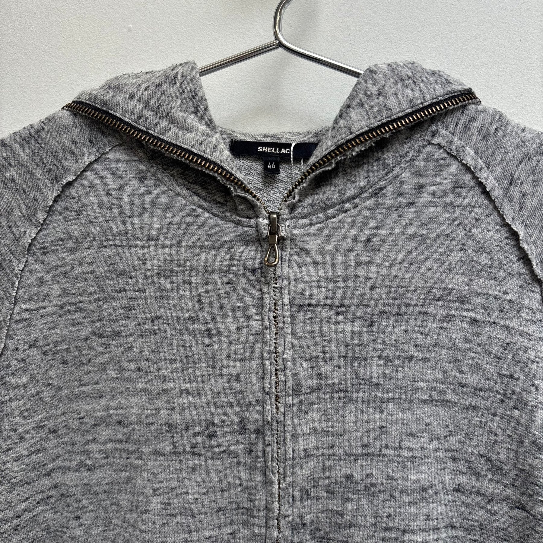 00s Shellac Salt & Pepper Zip Up Hoodie - Image 3