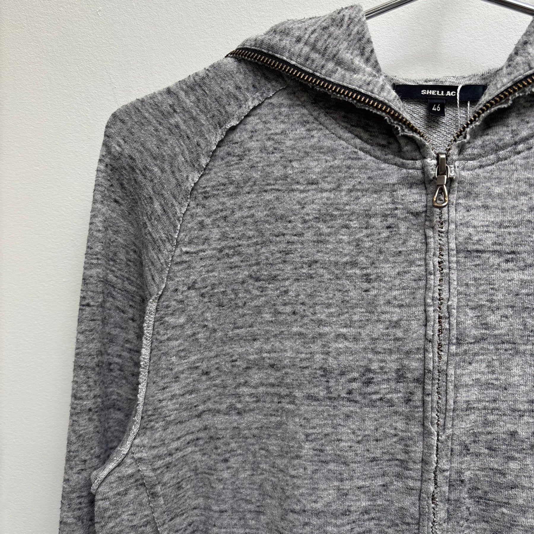 00s Shellac Salt & Pepper Zip Up Hoodie - Image 7