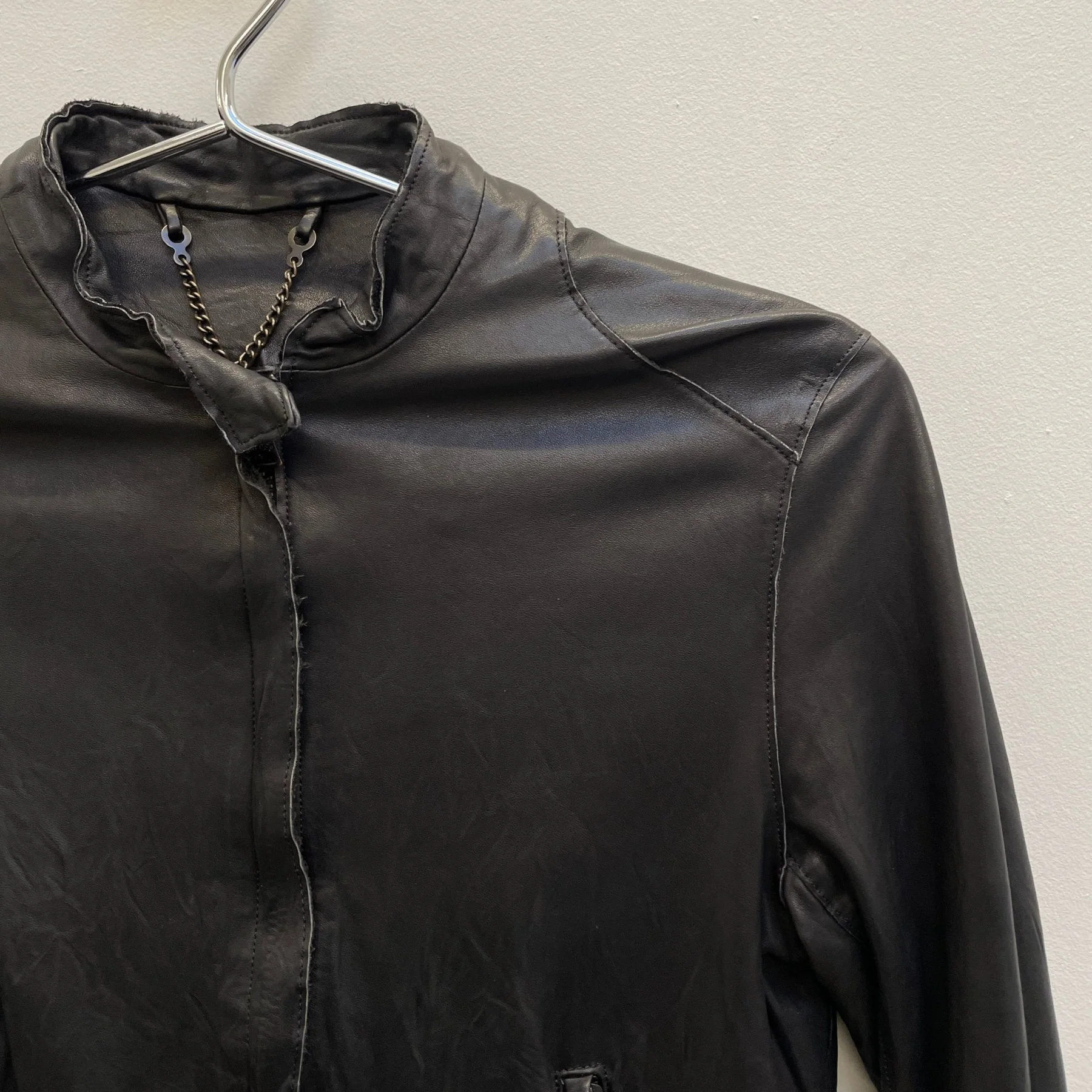 00s SISII Leather Moto Jacket - Image 6