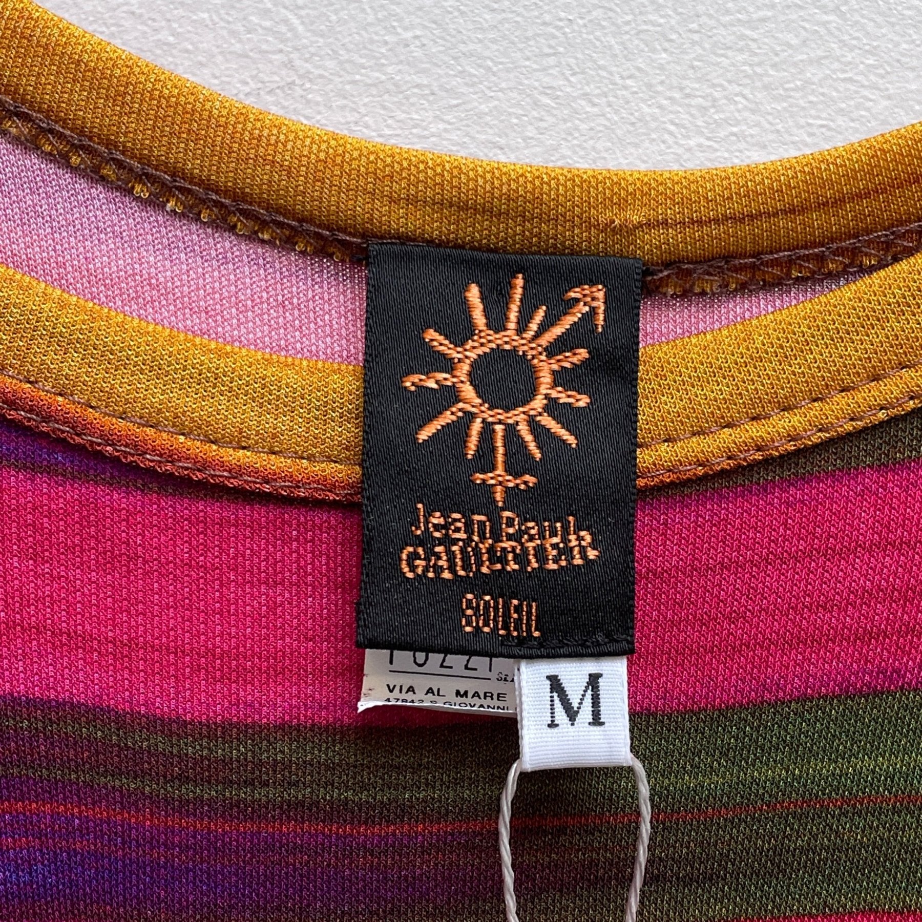 00s SOLEIL by Jean Paul Gaultier Gradient Stripe Dress - Image 6