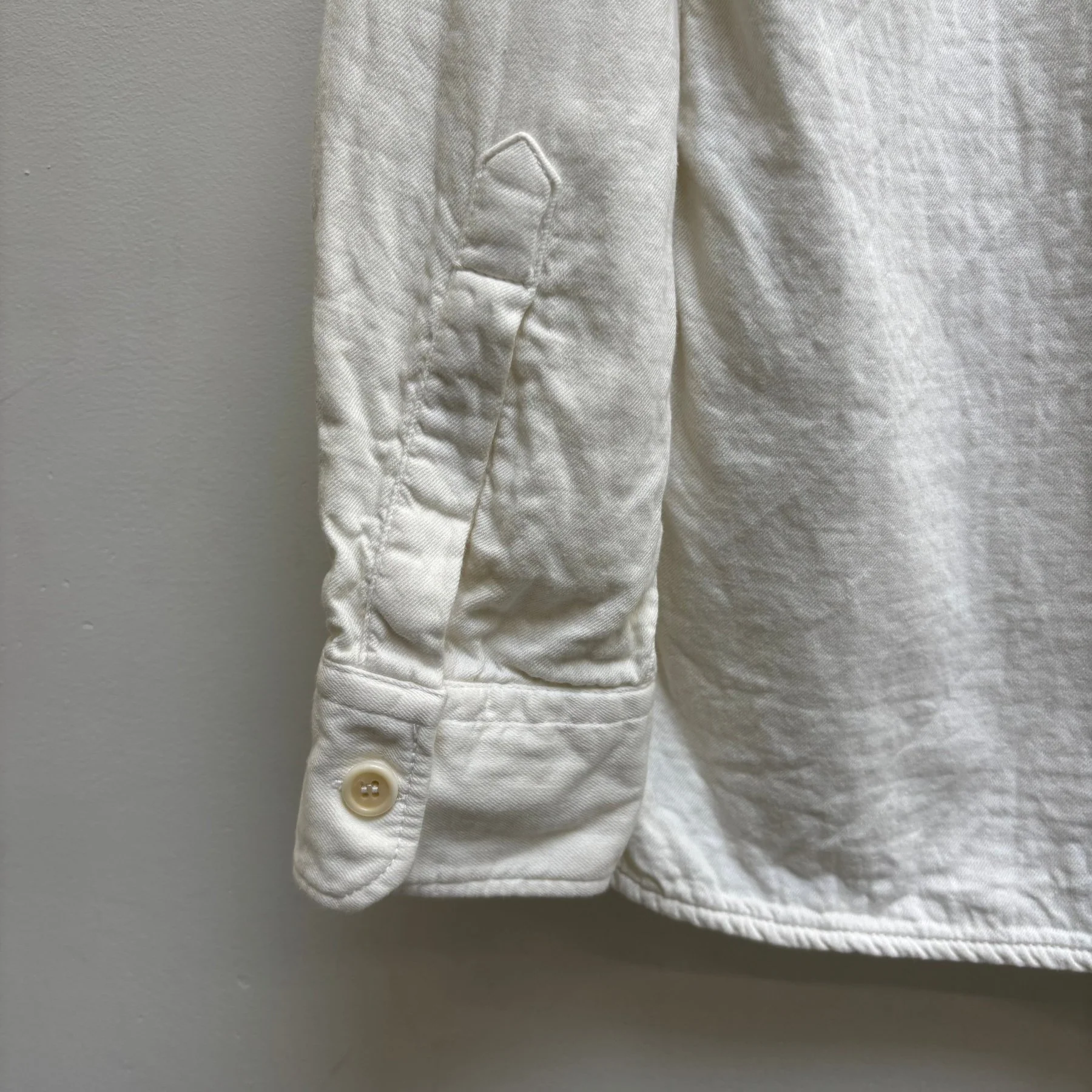 00s Yohji Yamamoto Y’s Fatigued Military Button Up Shirt - Image 10