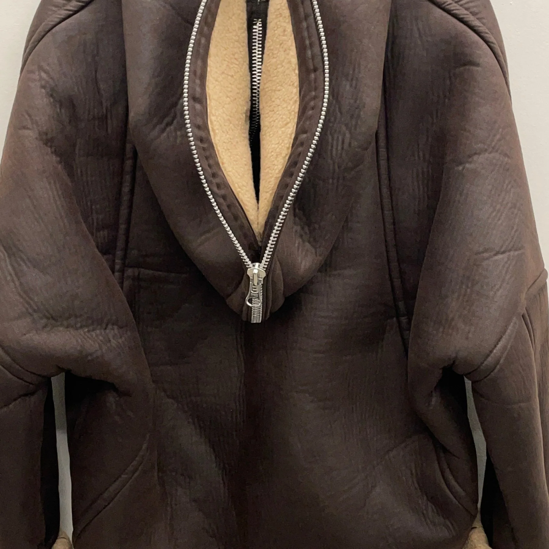 00s Zucca Shearling Hooded Jacket - Image 6