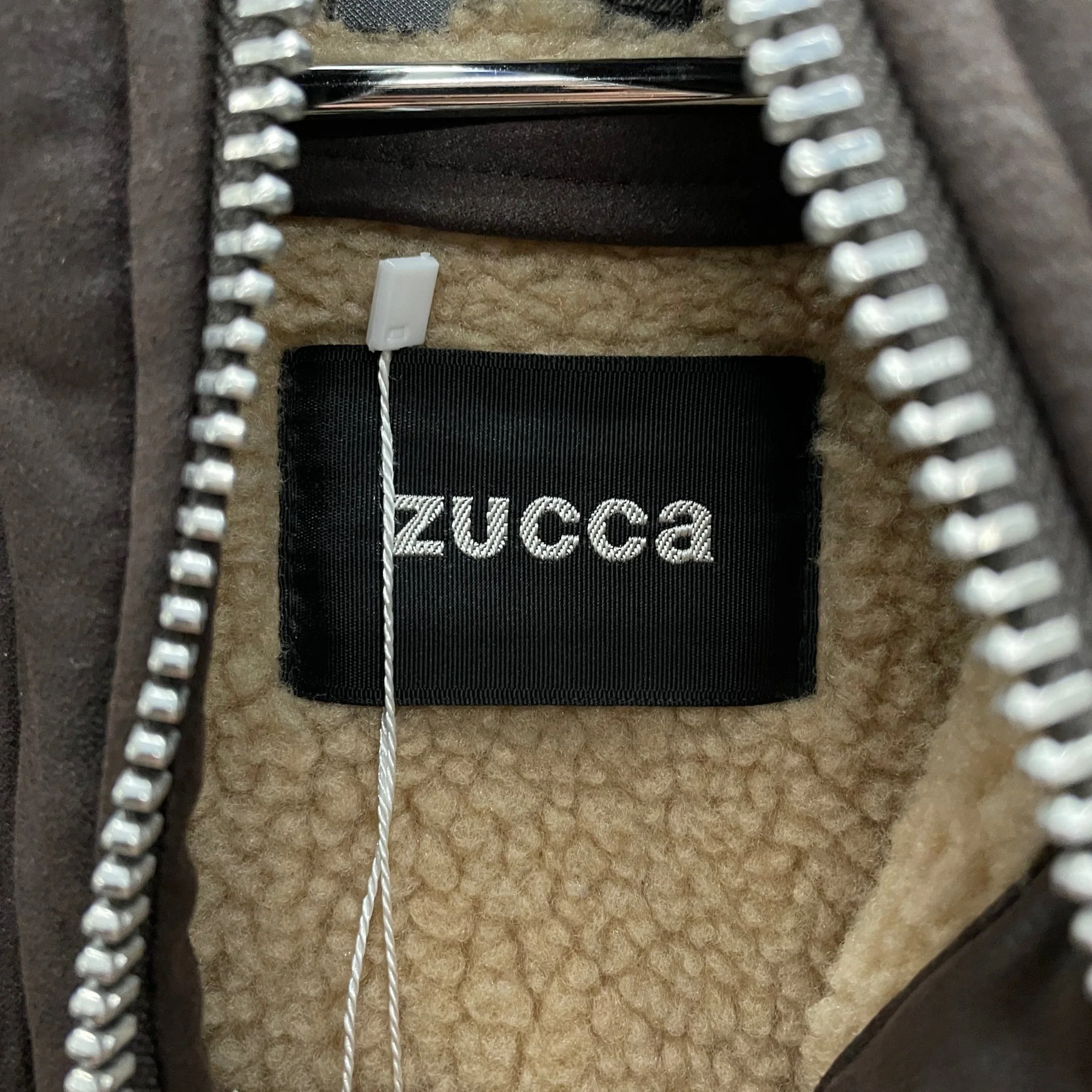 00s Zucca Shearling Hooded Jacket - Image 9