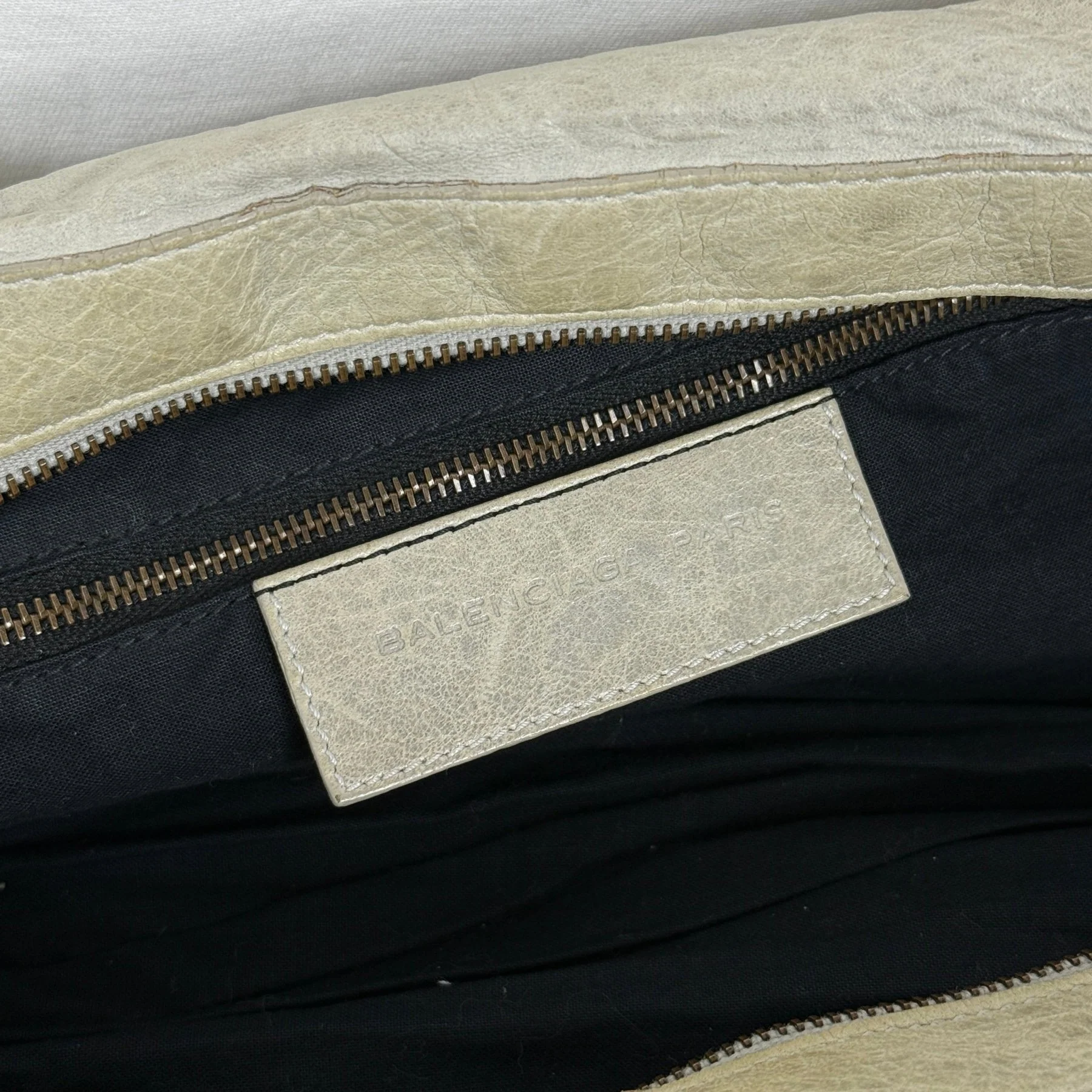 08 Balenciaga Grey/Pistachio Green Twiggy Bag - Image 8