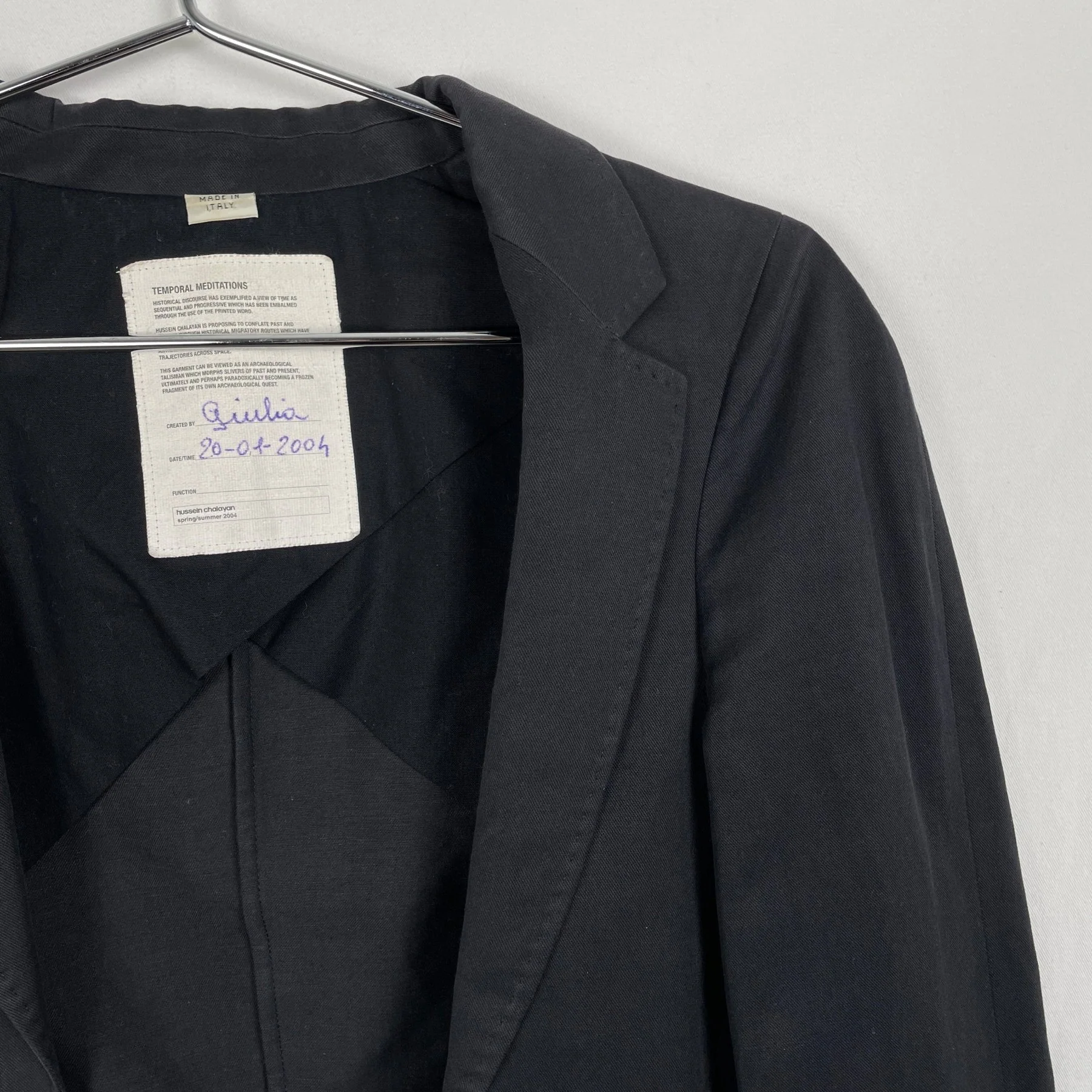 2004 Hussein Chalayan Open Blazer - Image 3