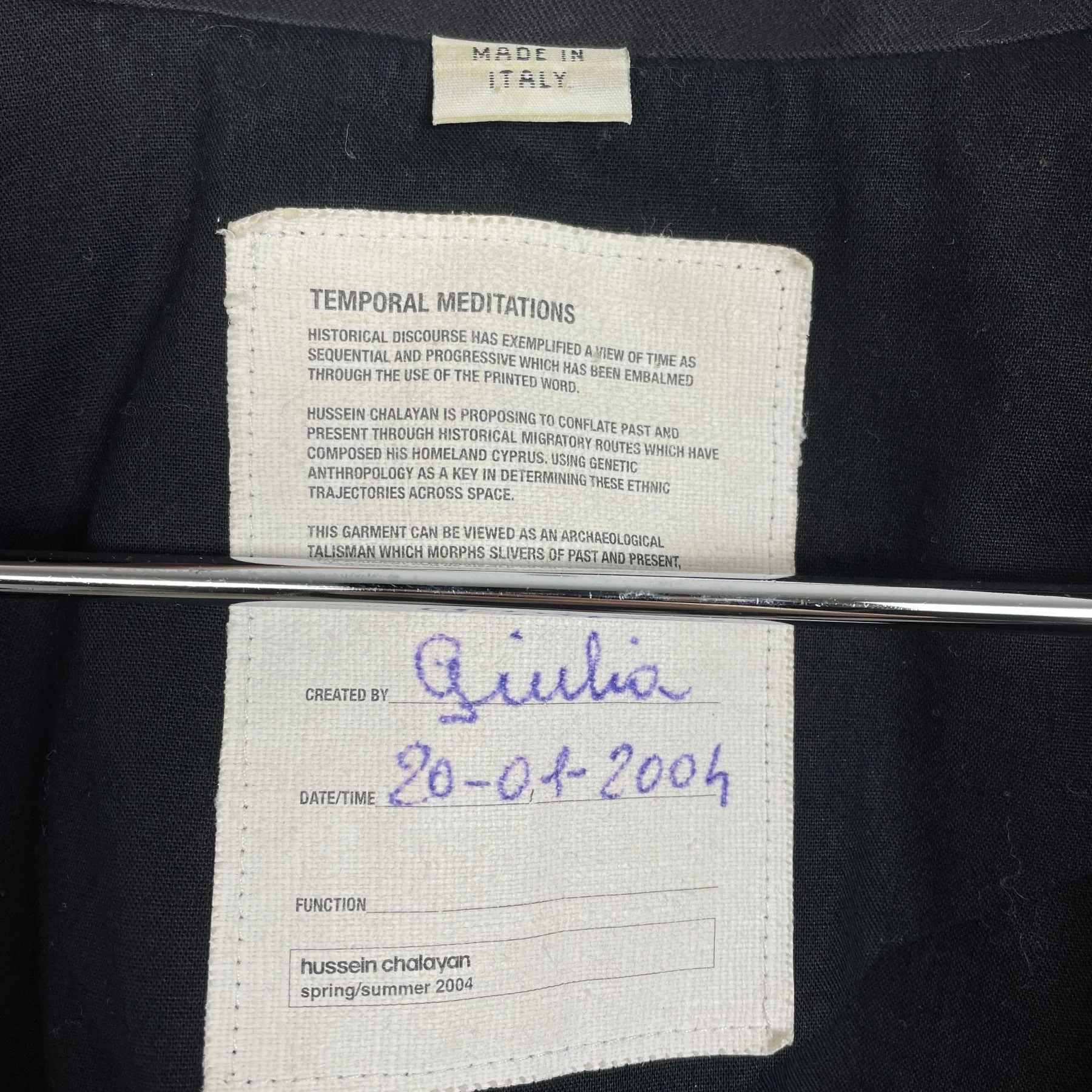 2004 Hussein Chalayan Open Blazer - Image 5