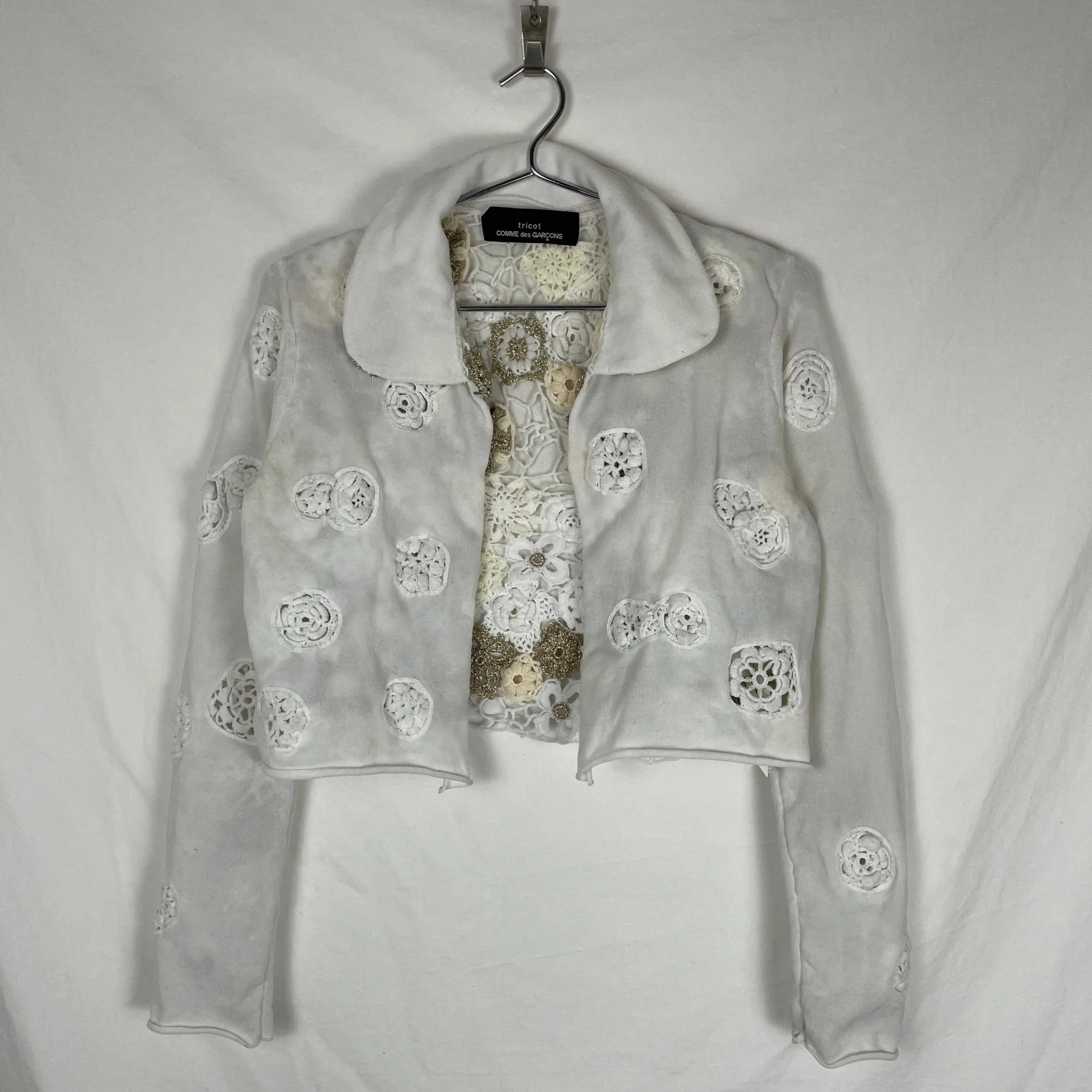 2005 Comme des Garçons Tricot Reversible Crochet Jacket - Image 9