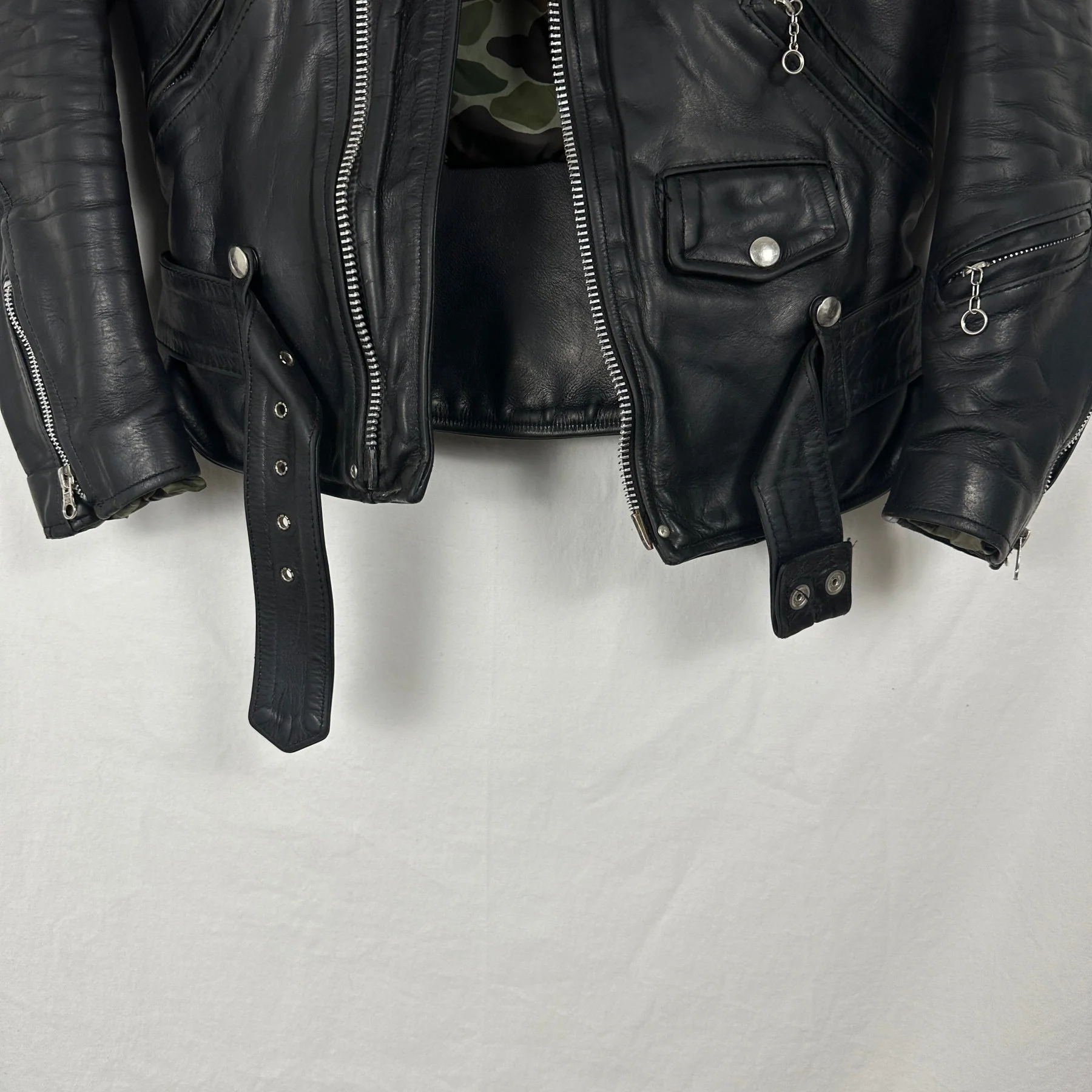 2007 Junya Watanabe Vanson Leather Biker Jacket - Image 3