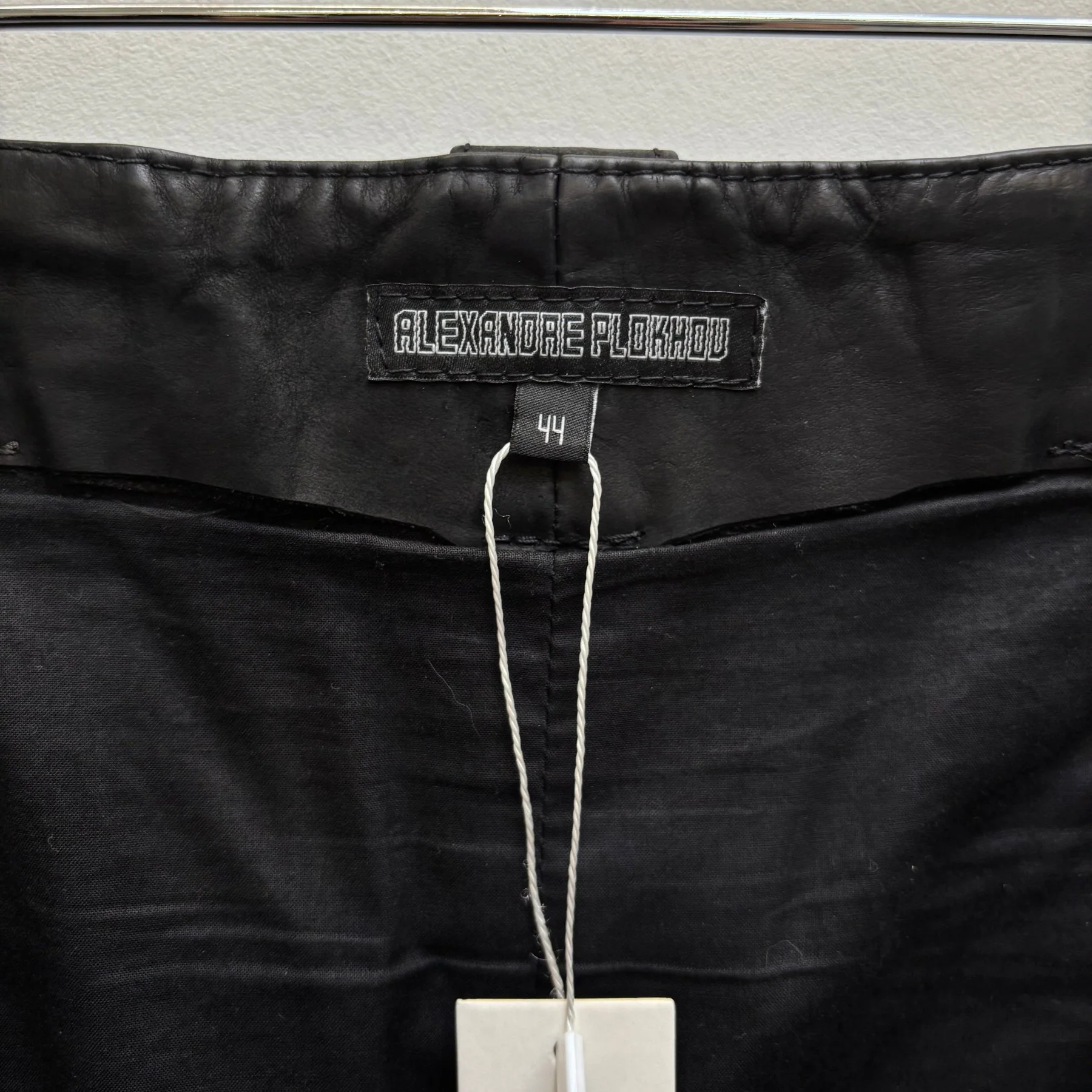 2010s Alexandre Plokhav Leather Asymmetrical Drop Crotch Cargo Pants - Image 15