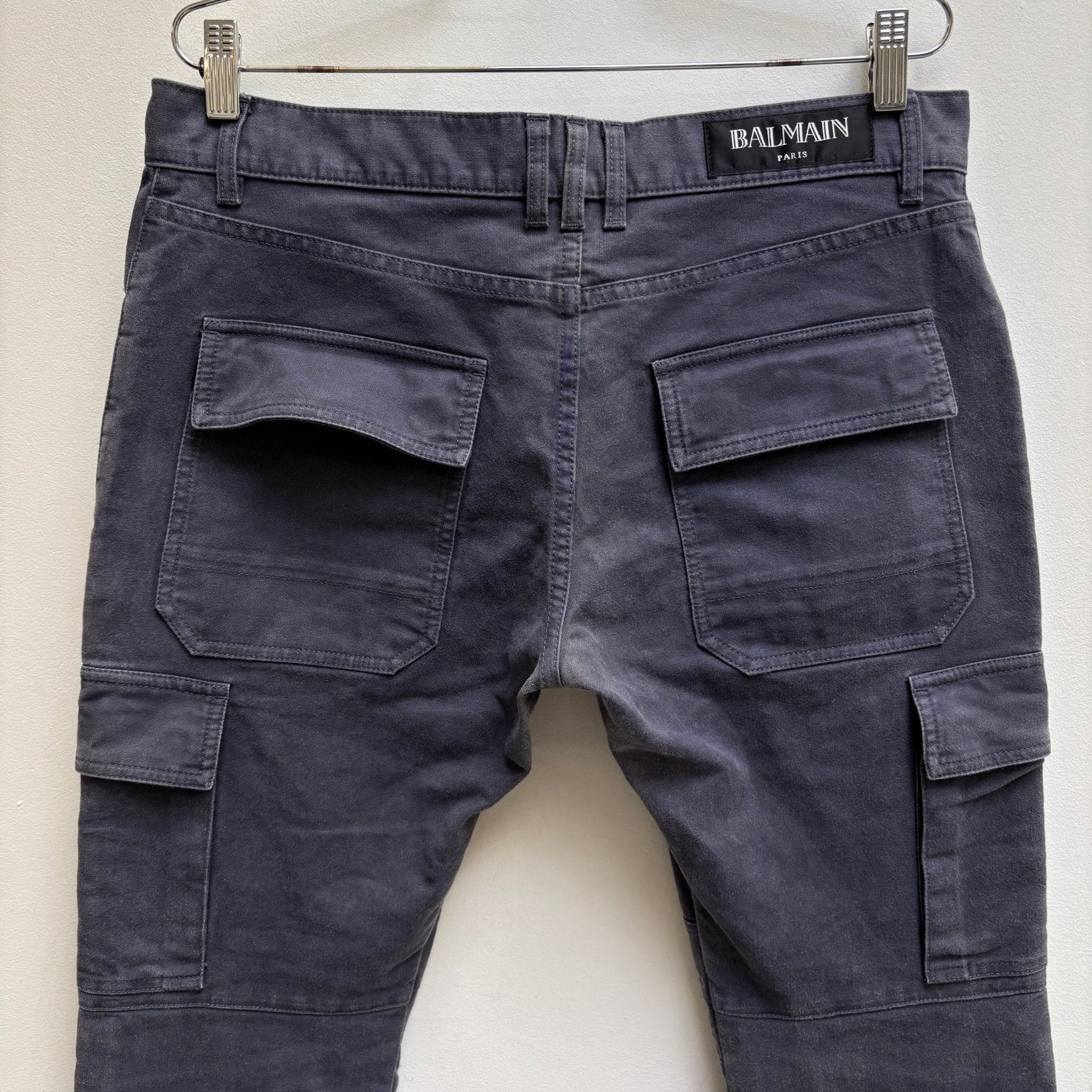 2010s Balmain Faded Cargo Pants - Image 8