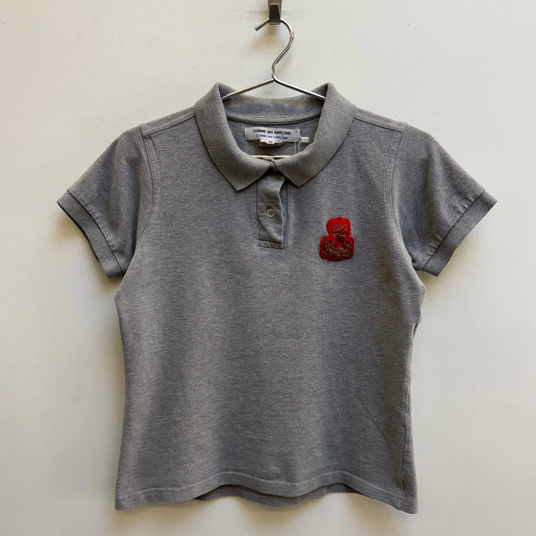 2010s Comme Des Garçons Emblem Patched Polo T-Shirt