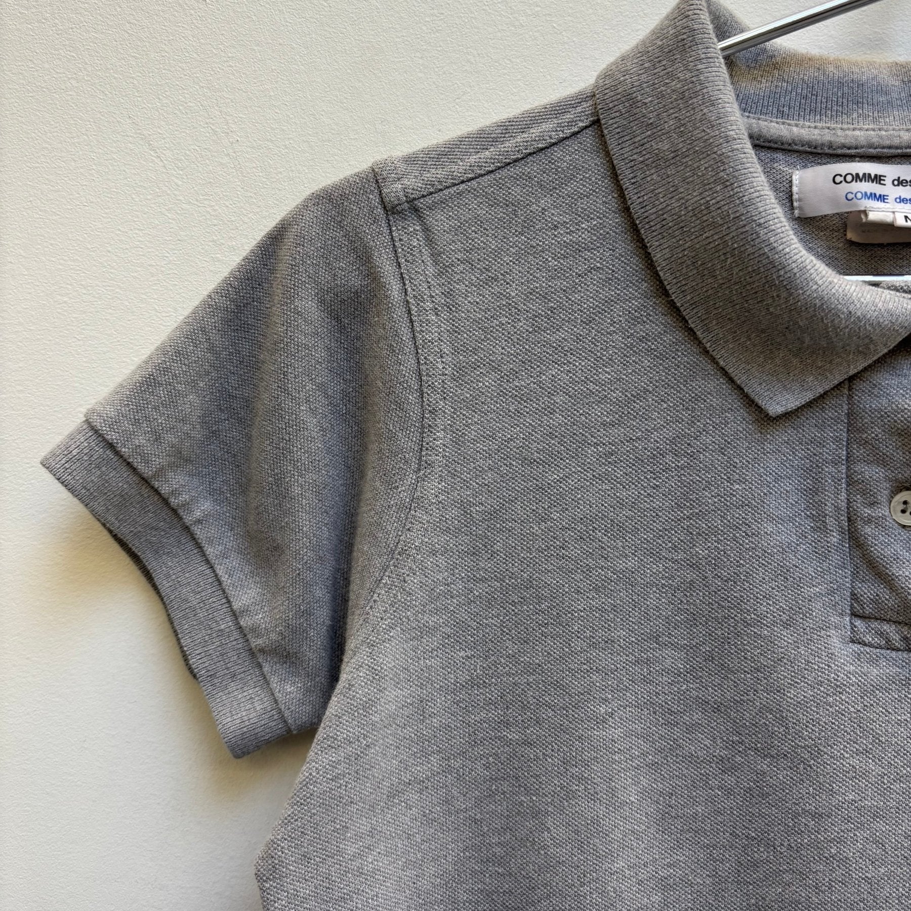 2010s Comme Des Garçons Emblem Patched Polo T-Shirt - Image 3