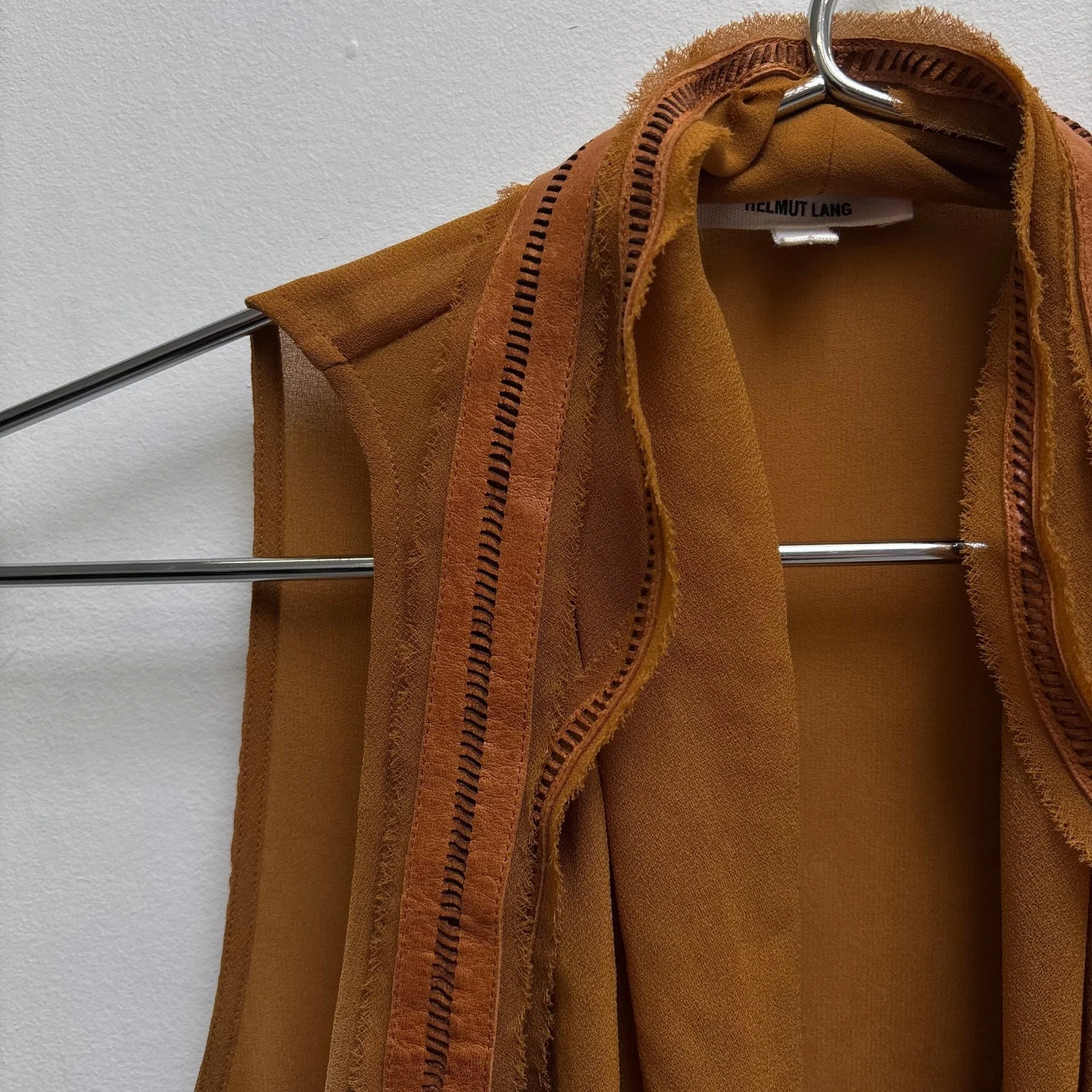 2010s Helmut Lang Neckline Design Draped Tank Top - Image 6