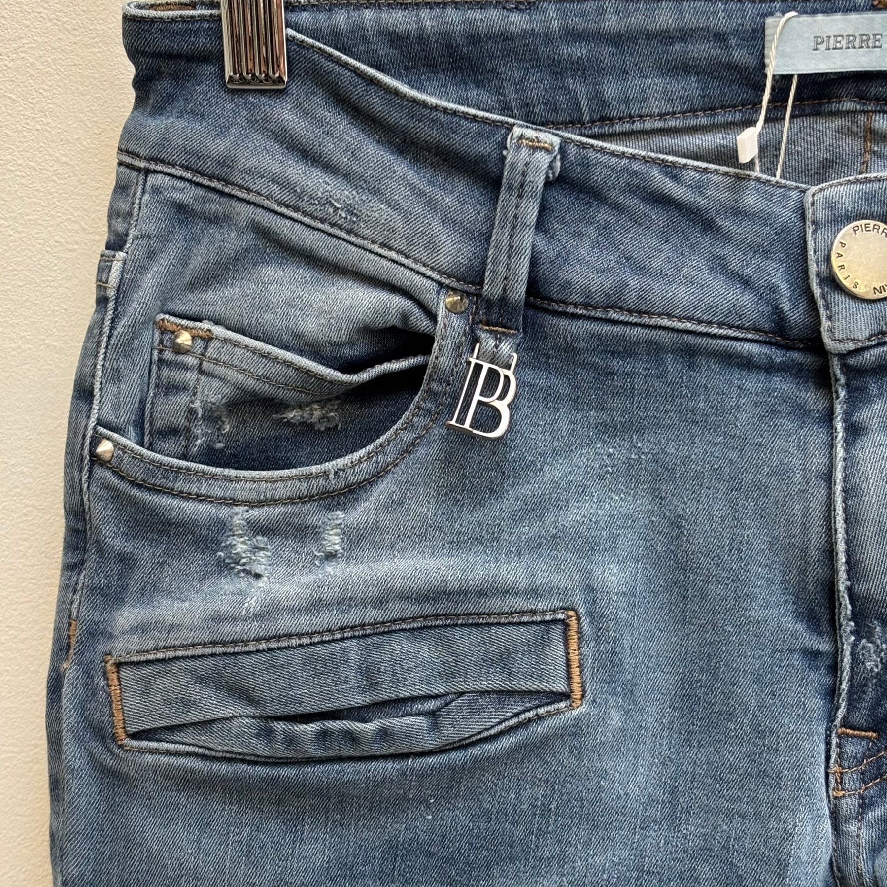 2010s Pierre Balmain Low Rise Biker Jeans - Image 6