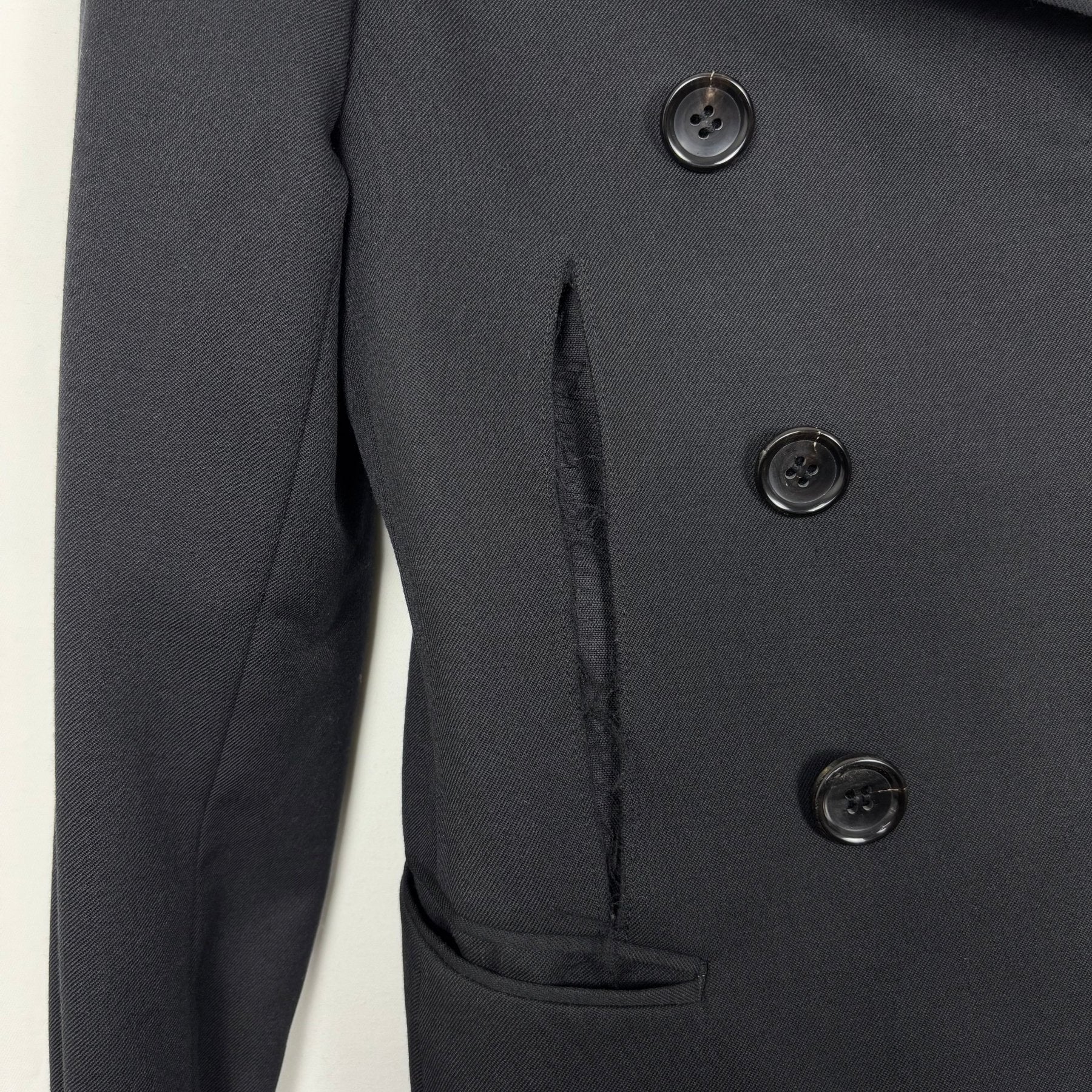 2011 Comme Des Garcons Homme Plus Slashed Military Blazer - Image 3