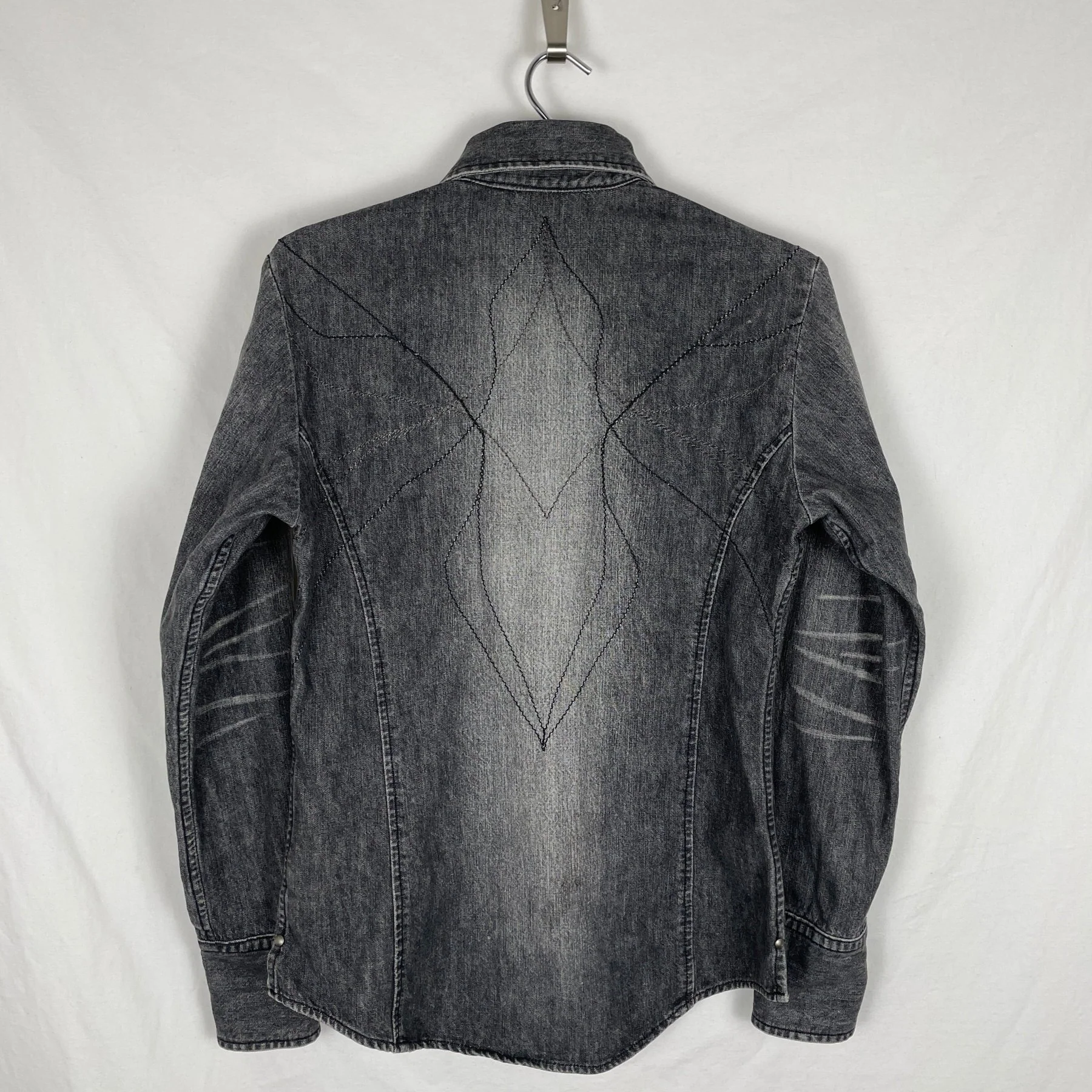 5351 Pour Les Hommes Denim Shirt With Studs - Image 2