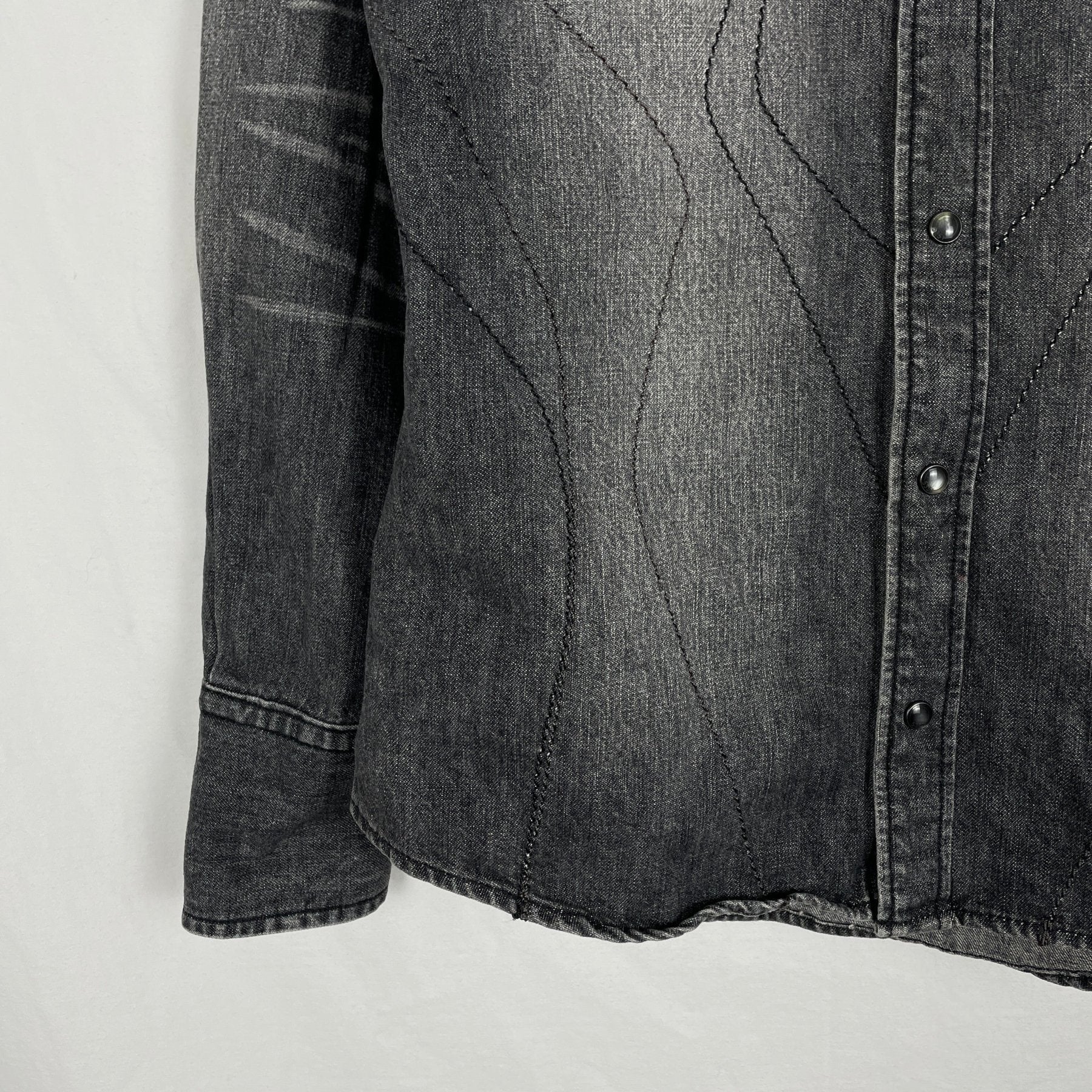 5351 Pour Les Hommes Denim Shirt With Studs - Image 3