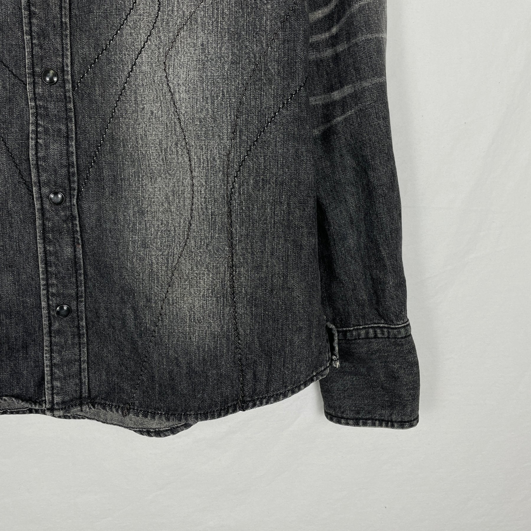 5351 Pour Les Hommes Denim Shirt With Studs - Image 4