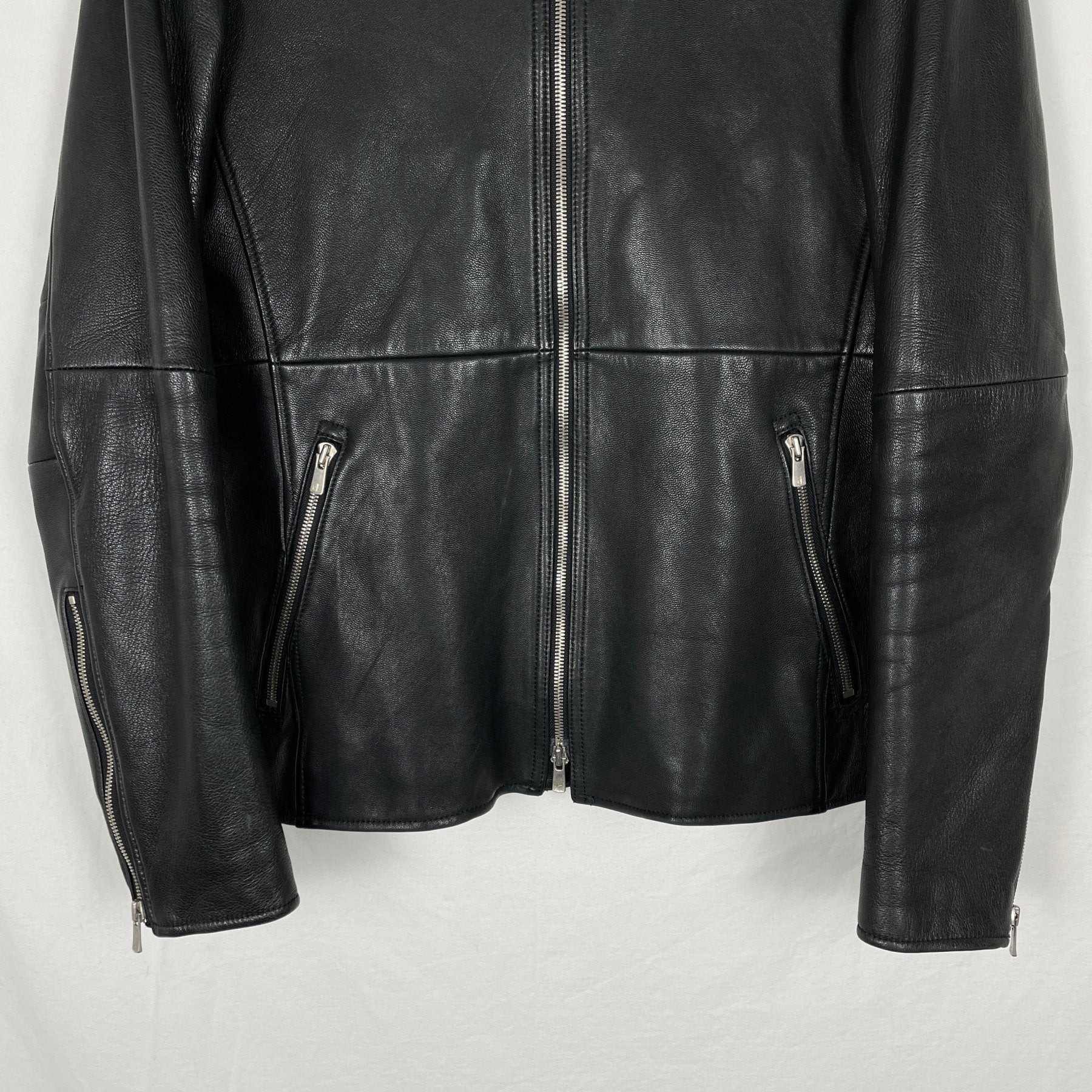 5351 Pour Les Hommes Biker Leather Jacket - Image 3