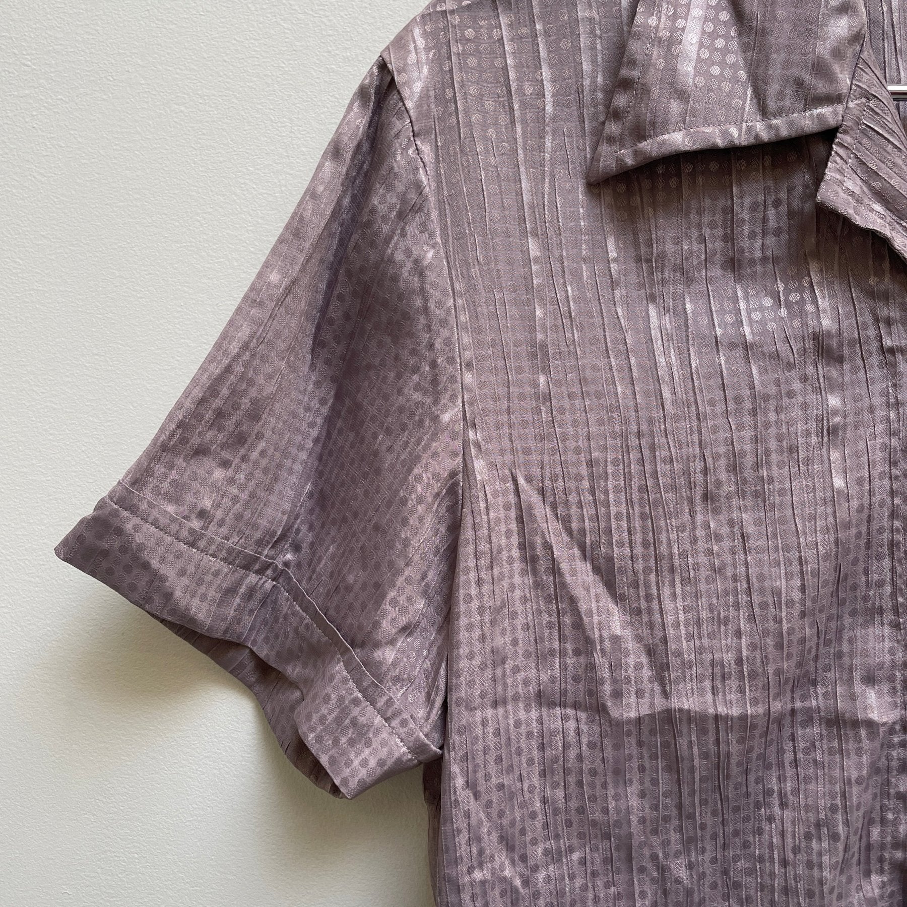 5351 Pour Les Hommes Patterned Wrinkle Button Up Blouse - Image 5