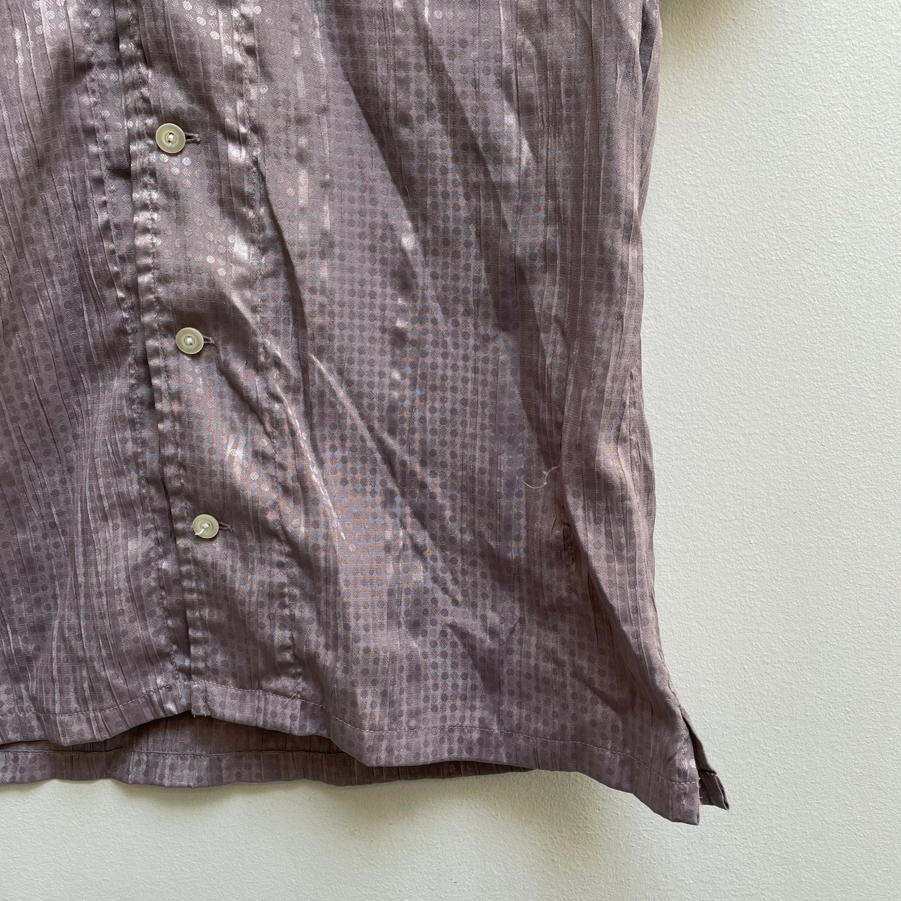 5351 Pour Les Hommes Patterned Wrinkle Button Up Blouse - Image 6