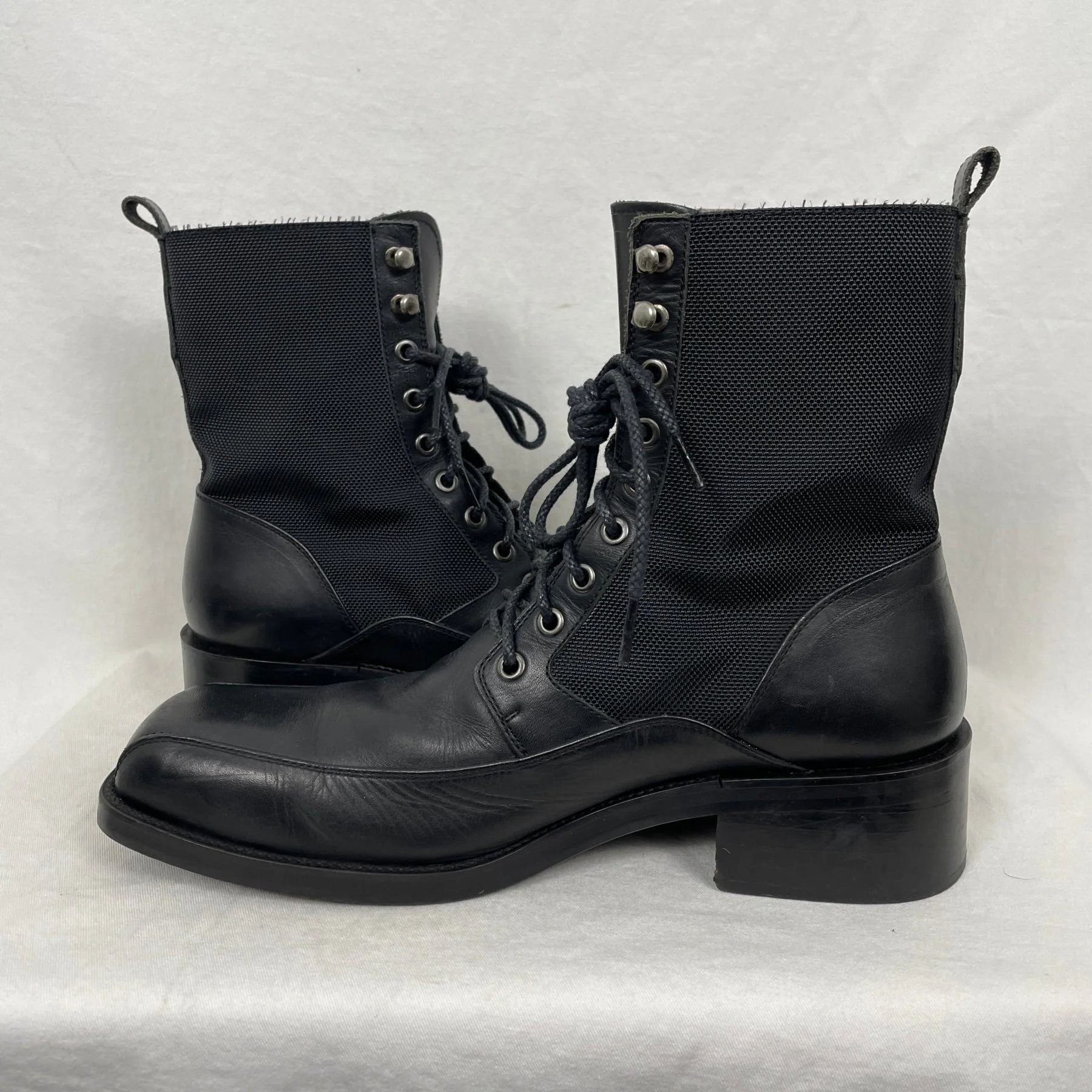 5351 Pour Les Hommes Square Toe Combat Boots - Image 6