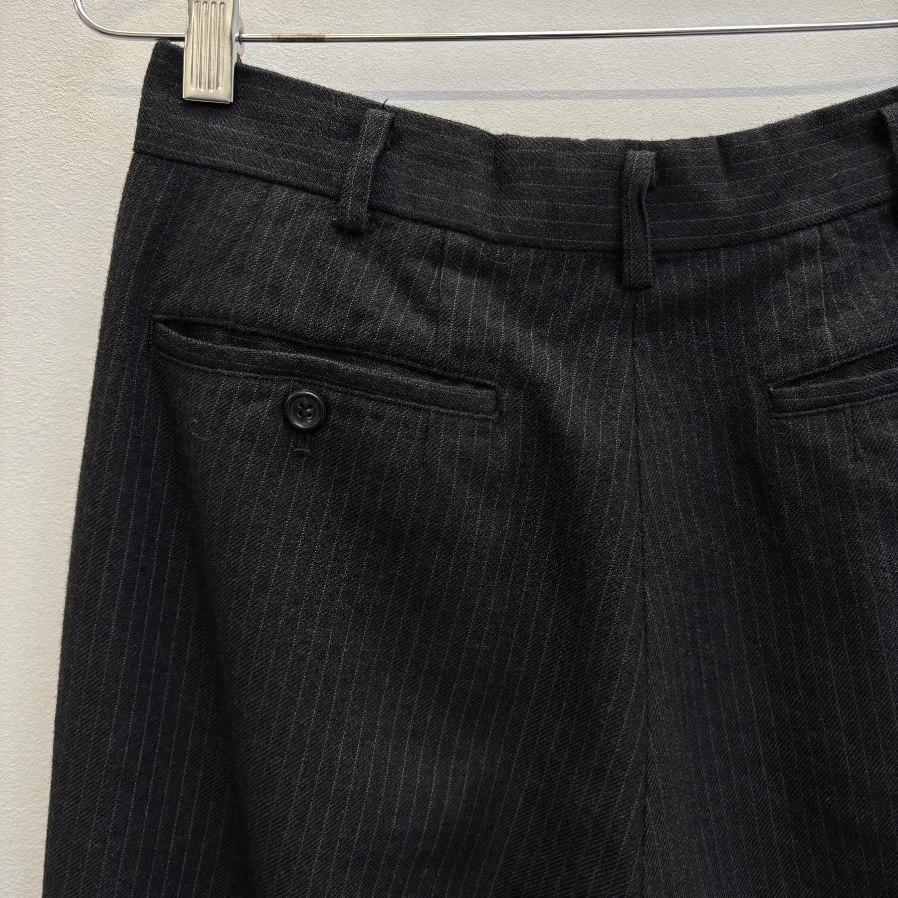 90s Comme Des Garçons Striped Wool Trousers - Image 11