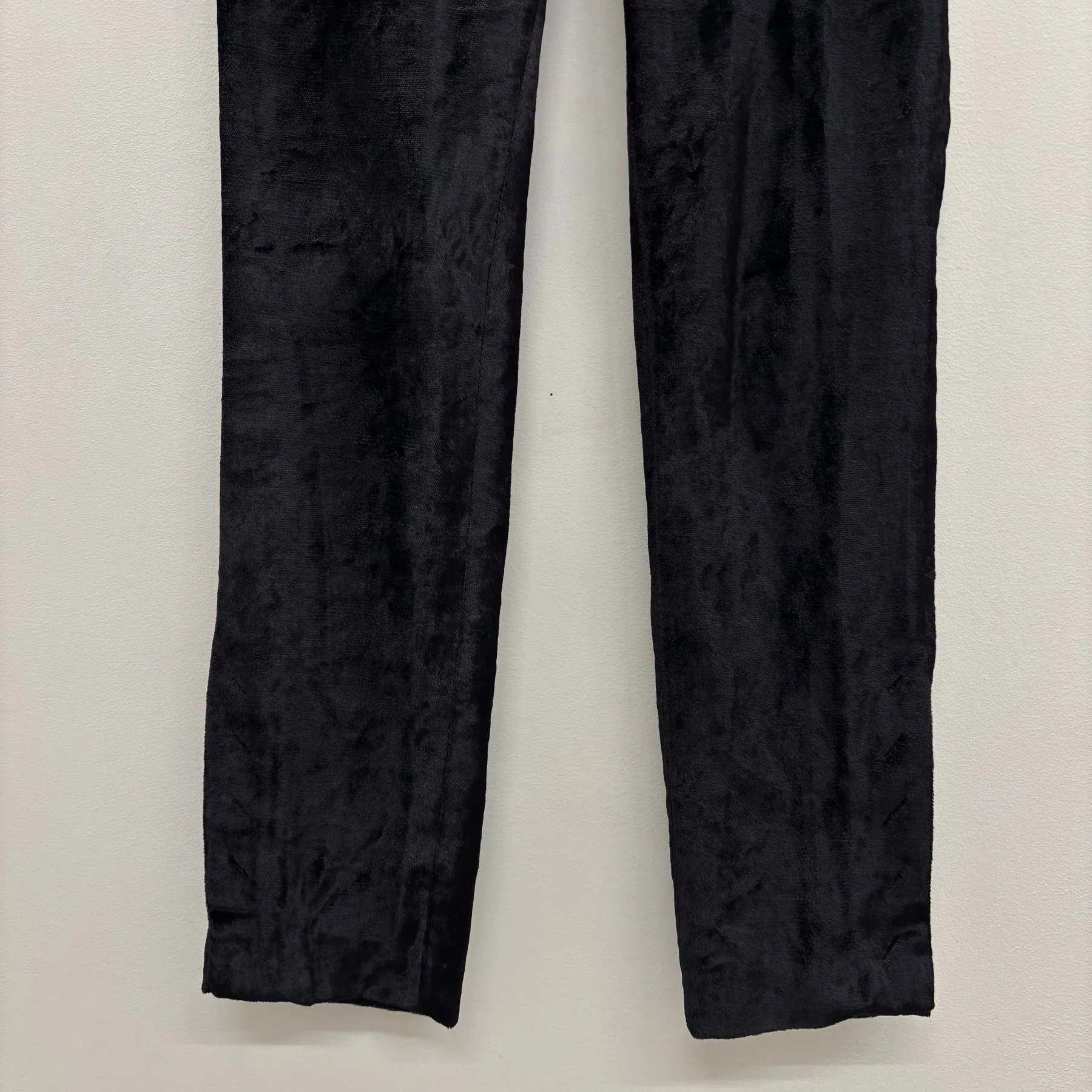 00s Costume National Velvet Trousers - Image 4