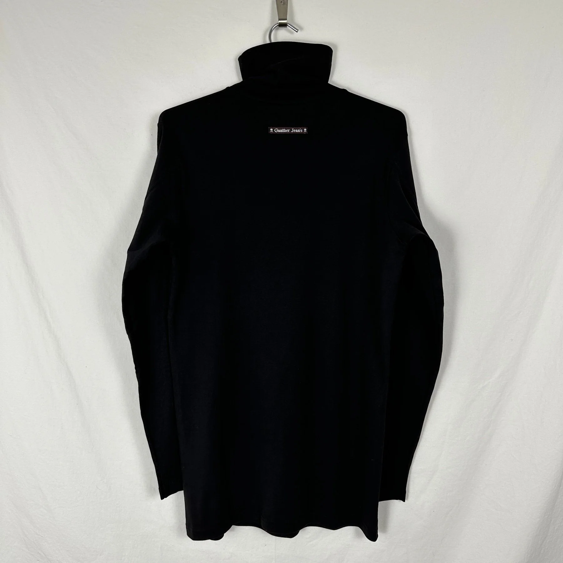 90s Gaultier Jean’s Glitter Skull Turtleneck - Image 5