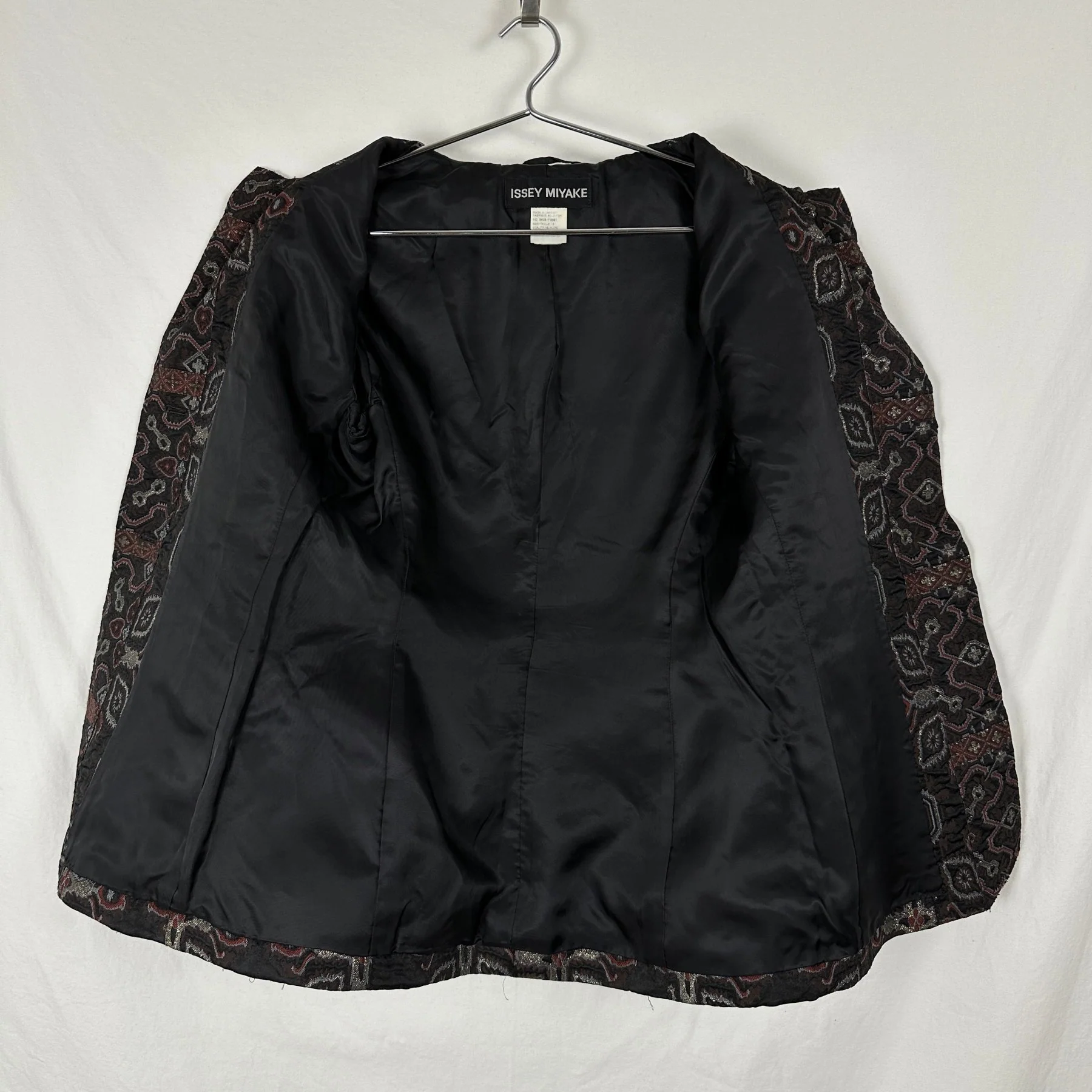 90s Issey Miyake Jacquard Patchwork Blazer - Image 12
