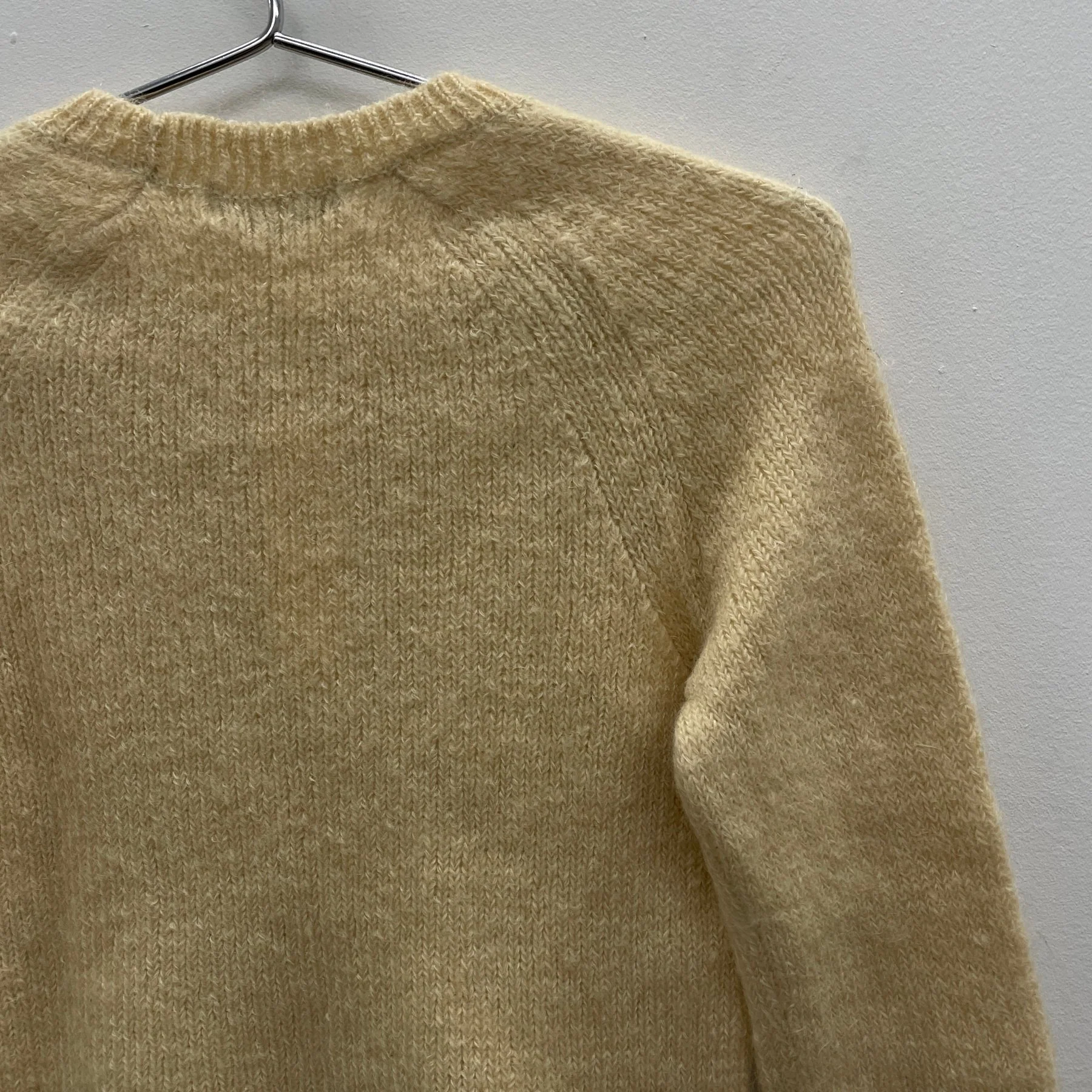 90s Issey Miyake Mustard TwoTone Wool Sweater - Image 7