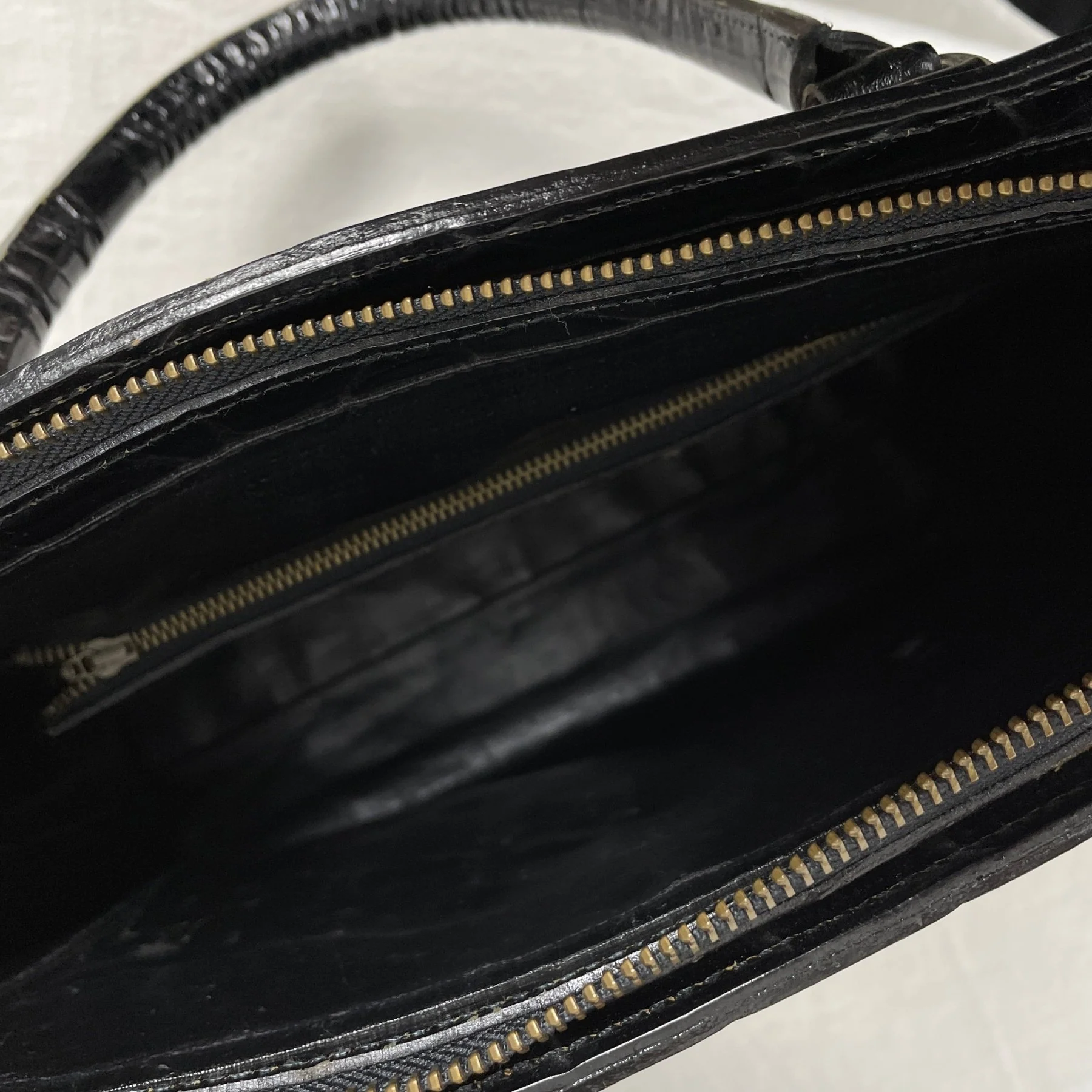 90s Jean Paul Gaultier Crocodile Document Bag - Image 11