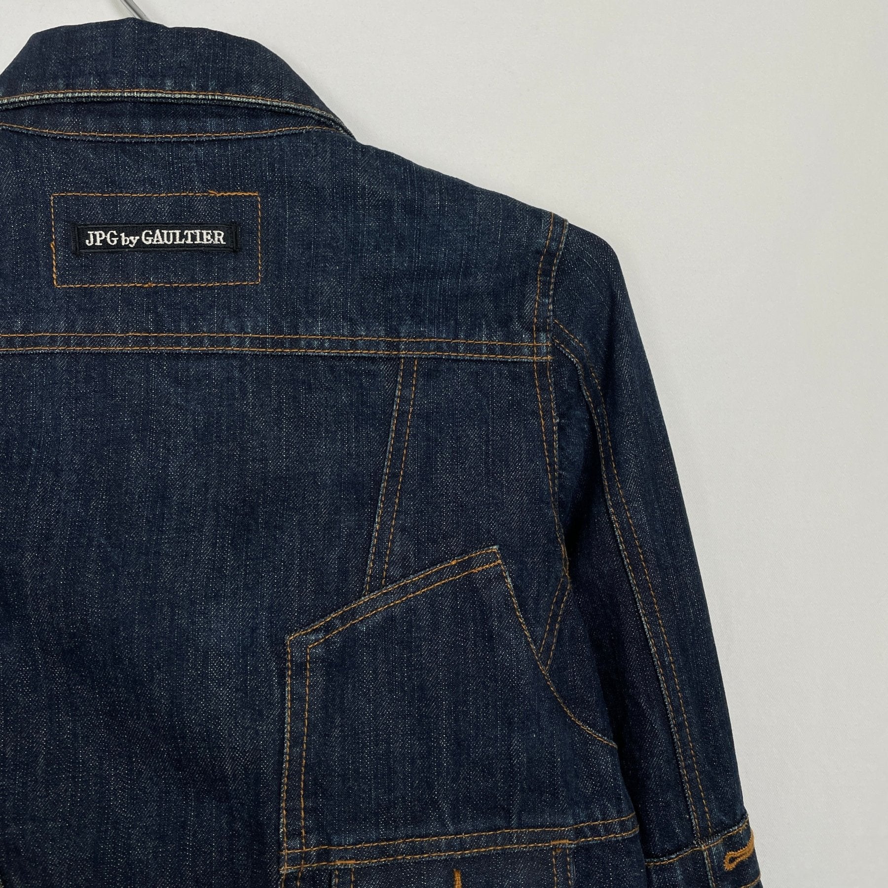 90s Jean Paul Gaultier Mirrored Denim Jacket - Image 10