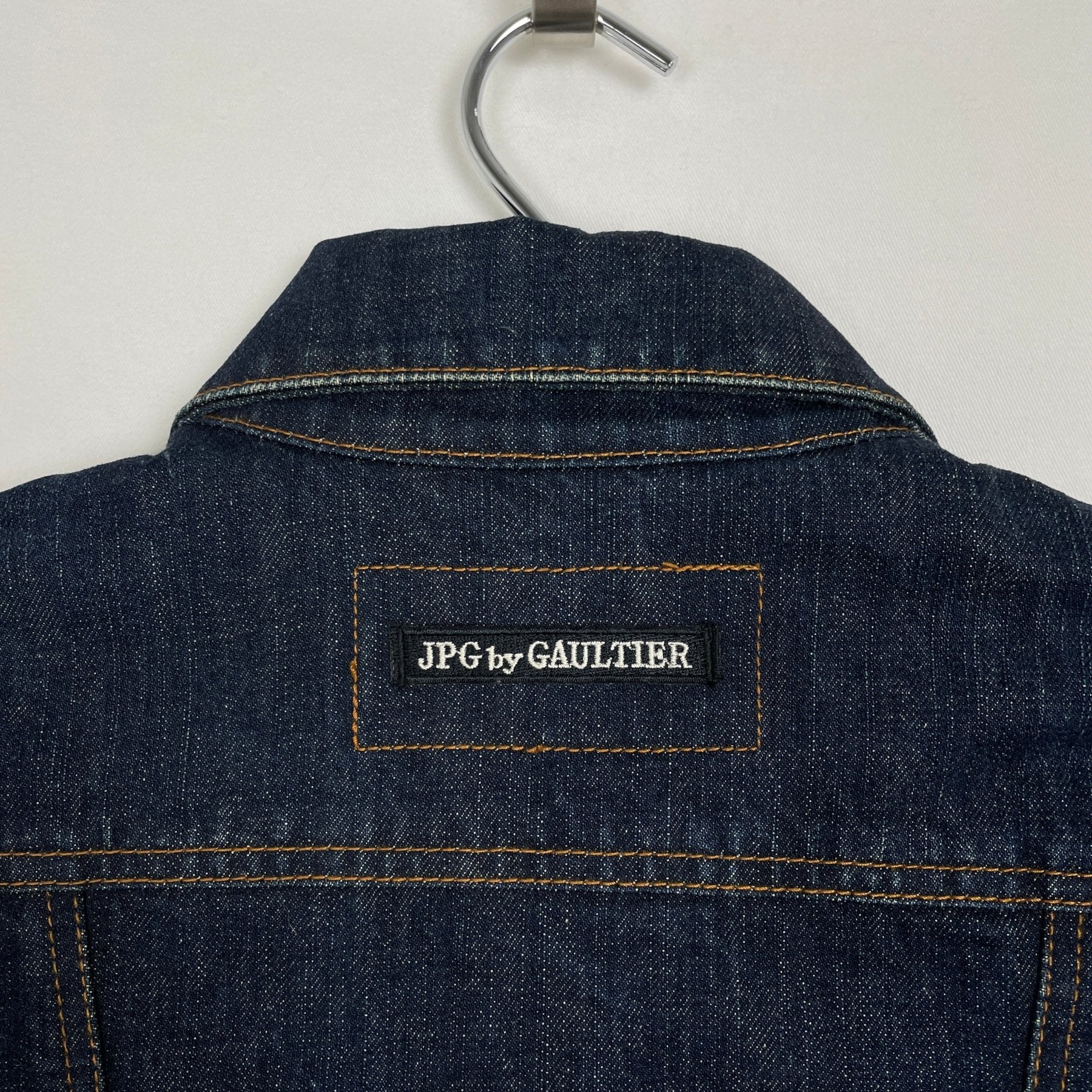 90s Jean Paul Gaultier Mirrored Denim Jacket - Image 14