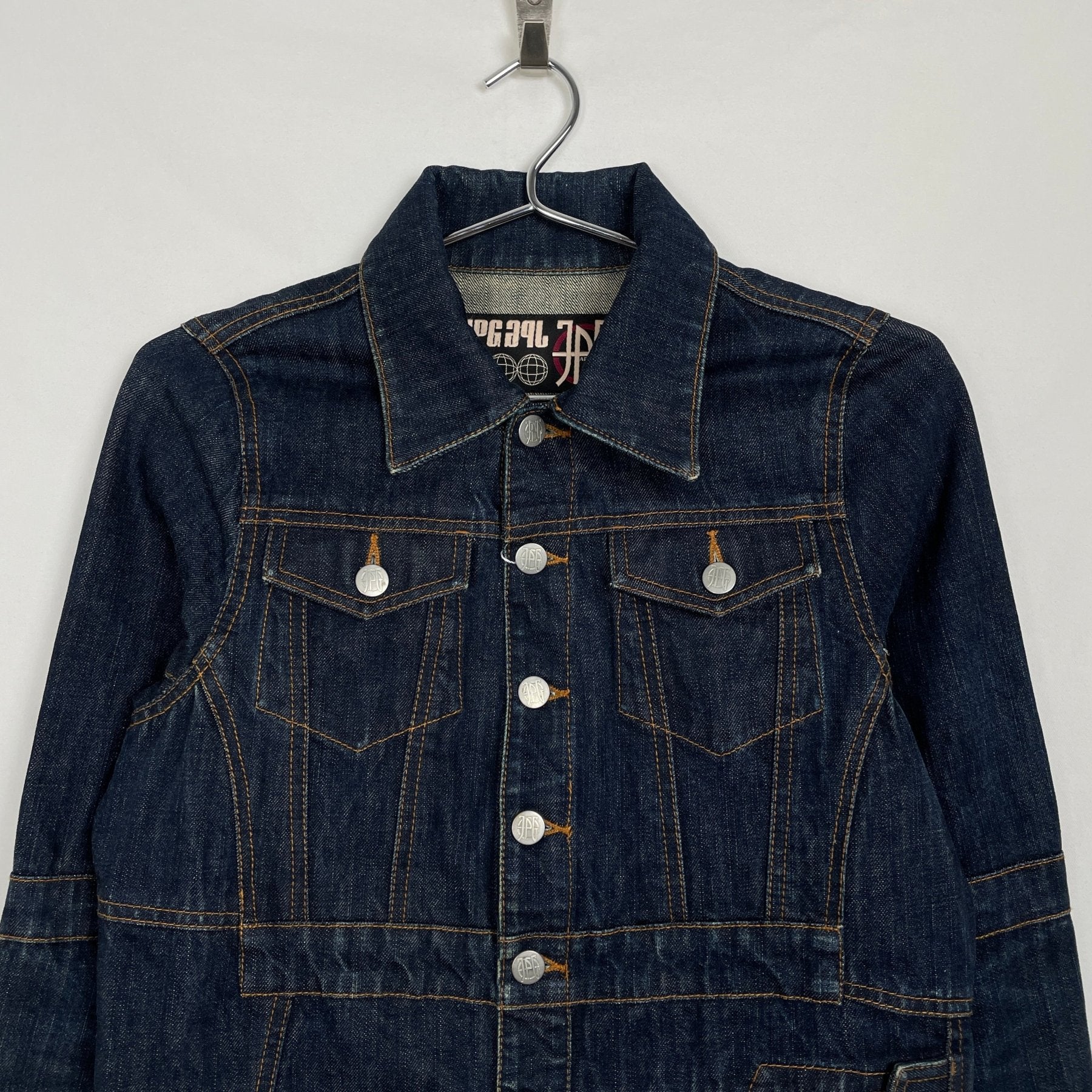 90s Jean Paul Gaultier Mirrored Denim Jacket - Image 2