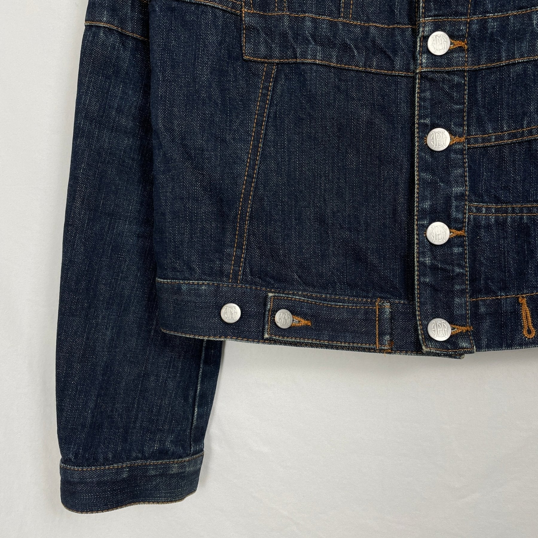 90s Jean Paul Gaultier Mirrored Denim Jacket - Image 7