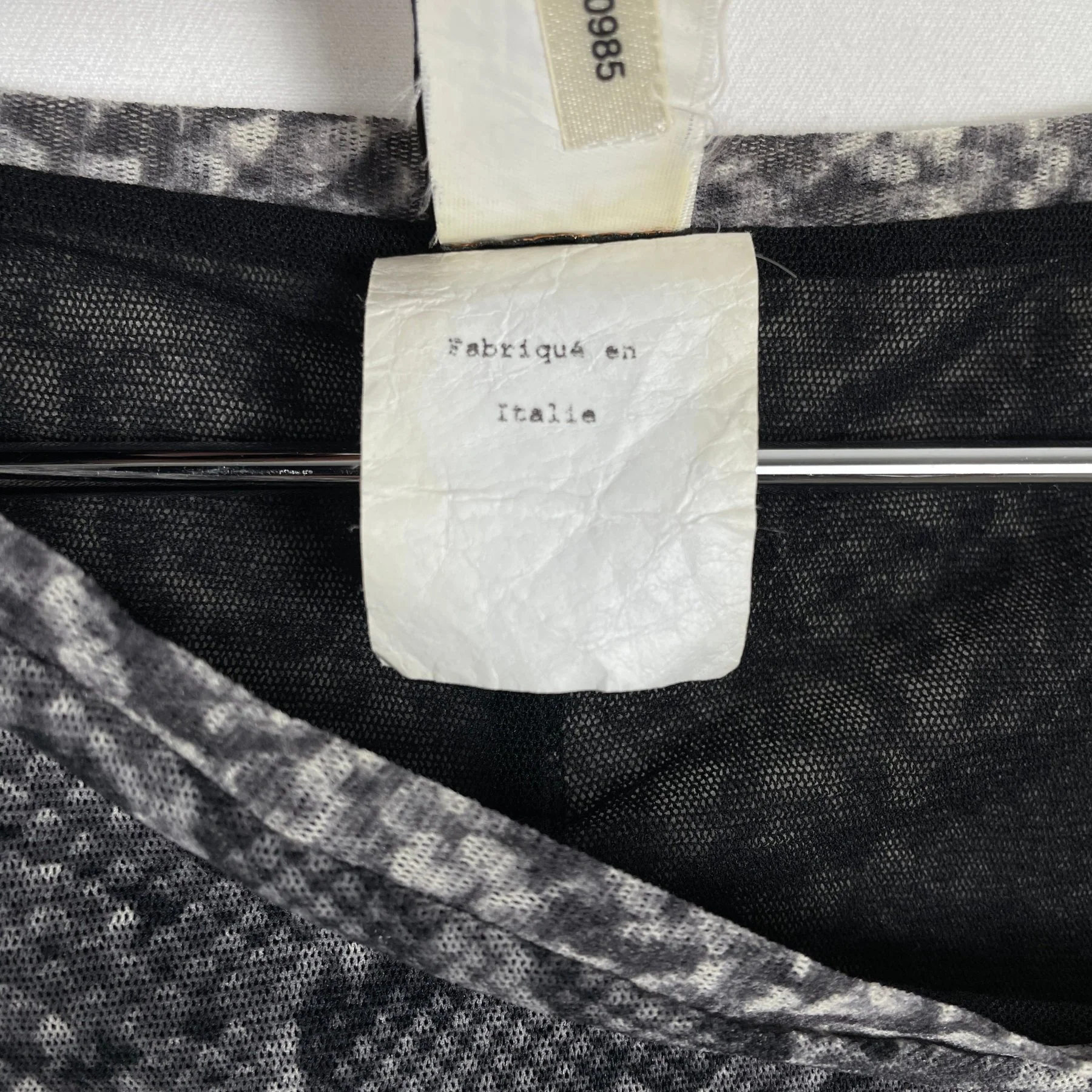 90s Jean Paul Gaultier Snakeskin Mesh Top - Image 8