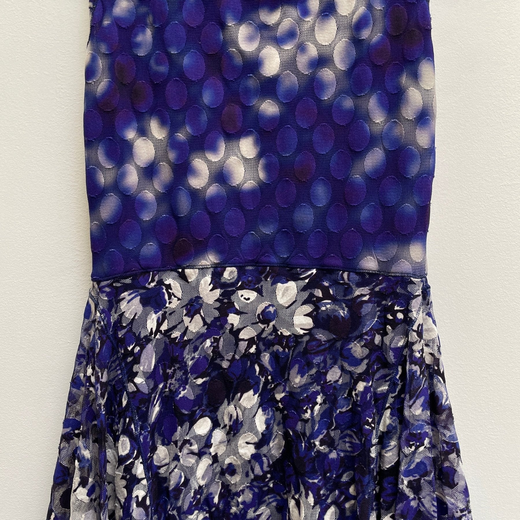 90s Jean Paul Gaultier SOLEIL Patterned Mesh Dress - Image 7