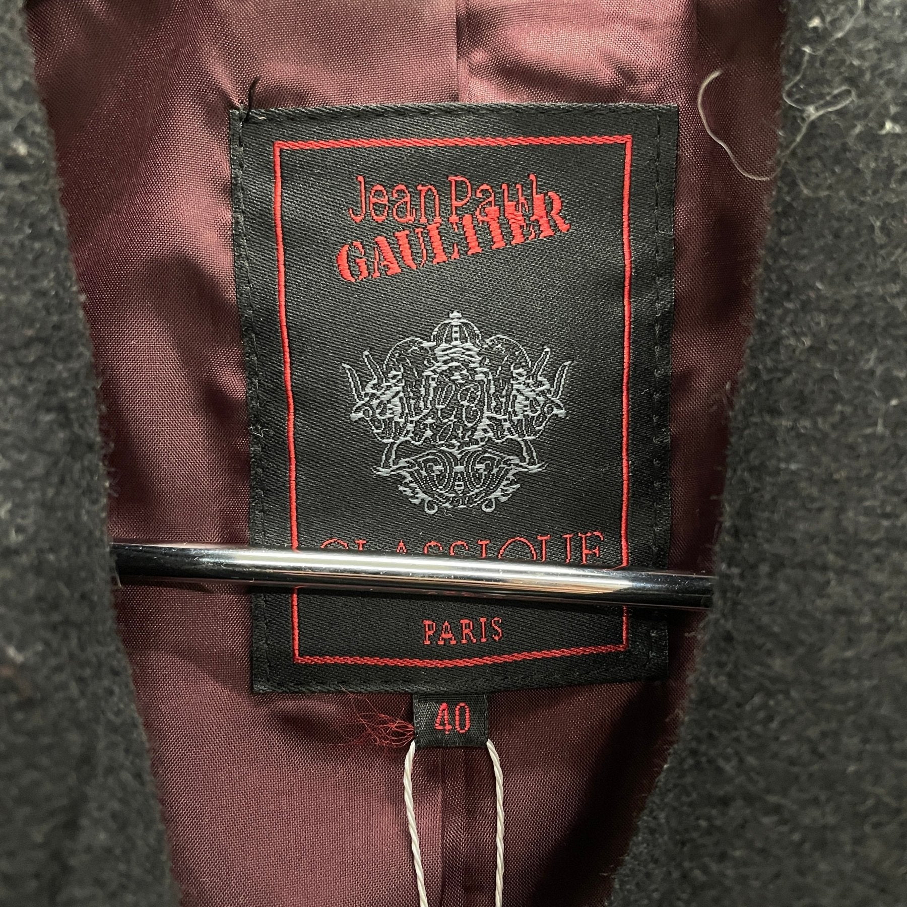 90s Jean Paul Gaultier Wool Top Coat - Image 8