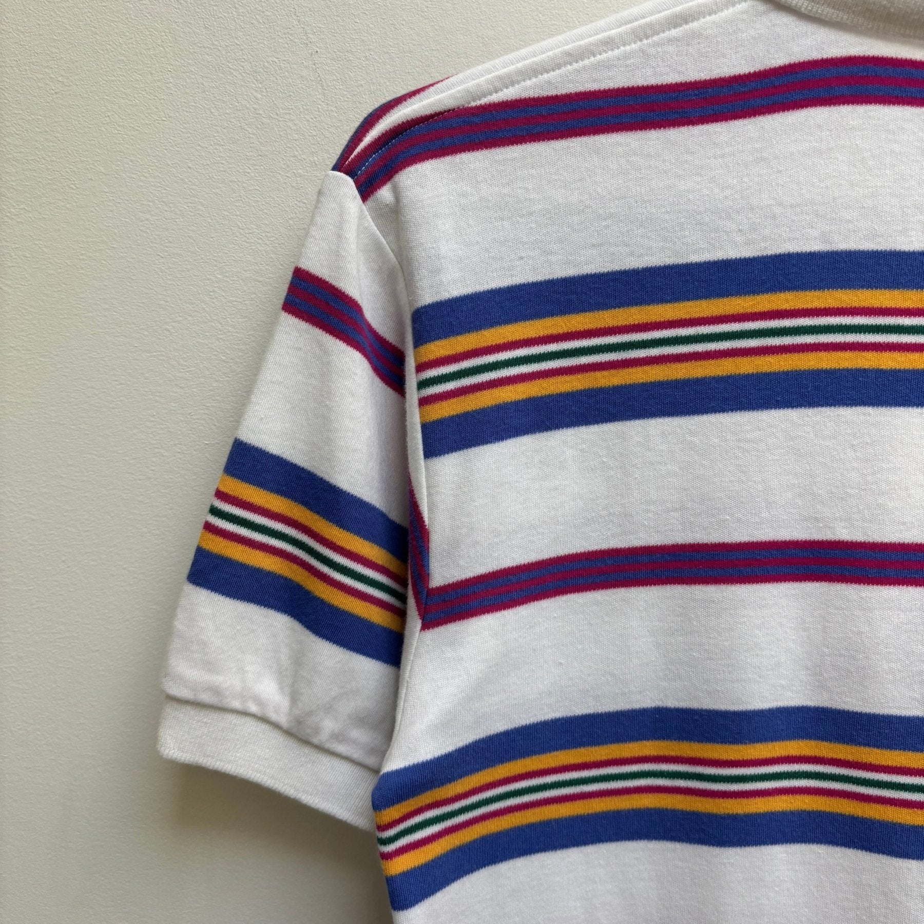 90s Yves Saint Laurent Striped Polo - Image 7