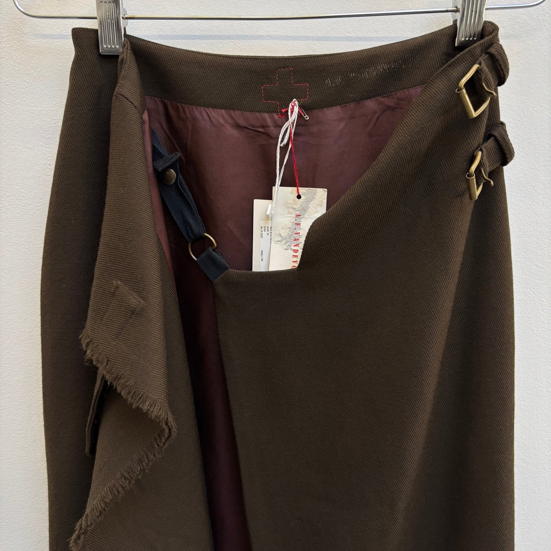 A.F. Vandevorst Wool Stirr Up Buckle Skirt - Image 11