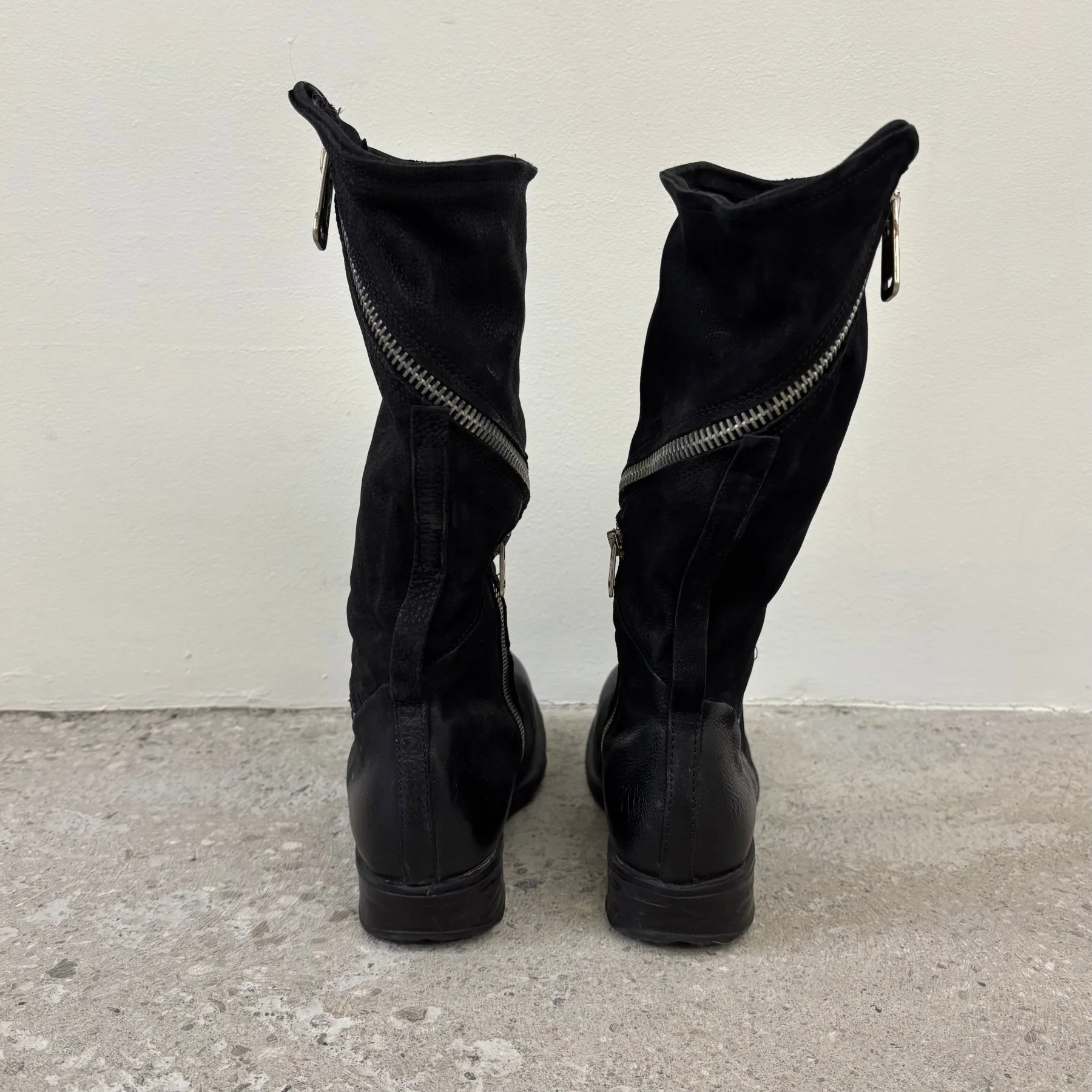A.S. 98 Leather Wrap Zipper Boots - Image 4