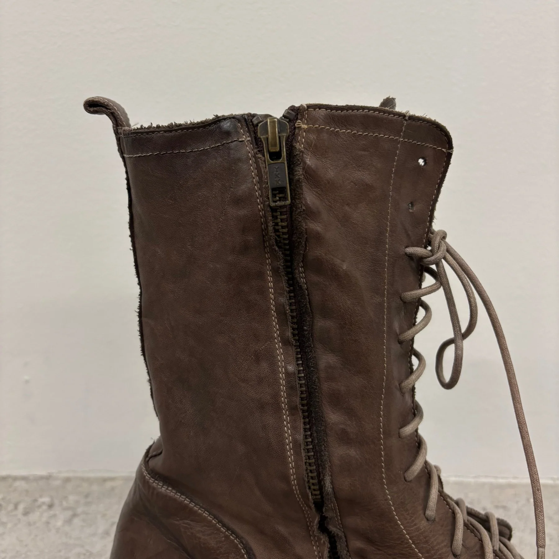 Alexander McQueen Brown Leather Riding Boots - Image 6