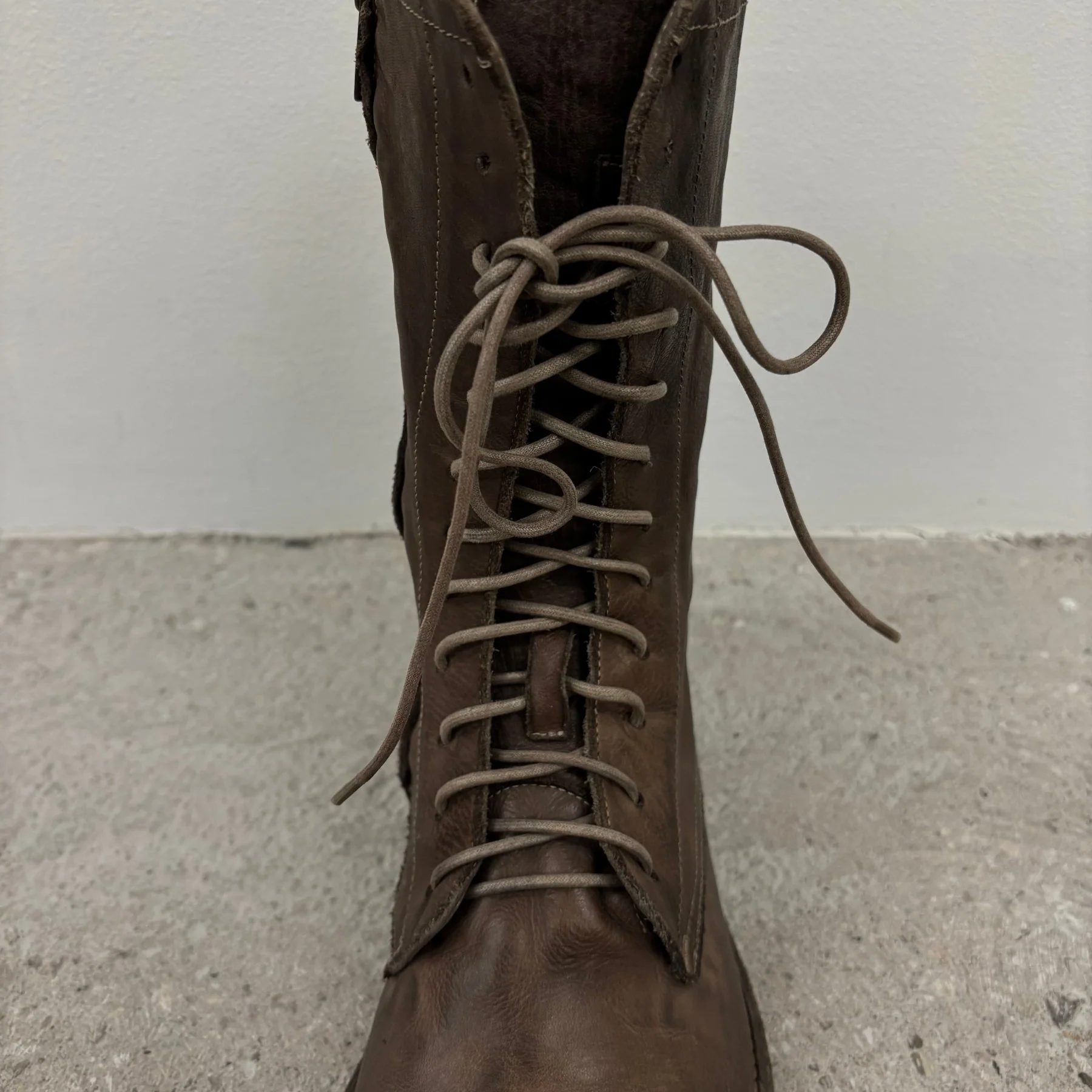 Alexander McQueen Brown Leather Riding Boots - Image 8